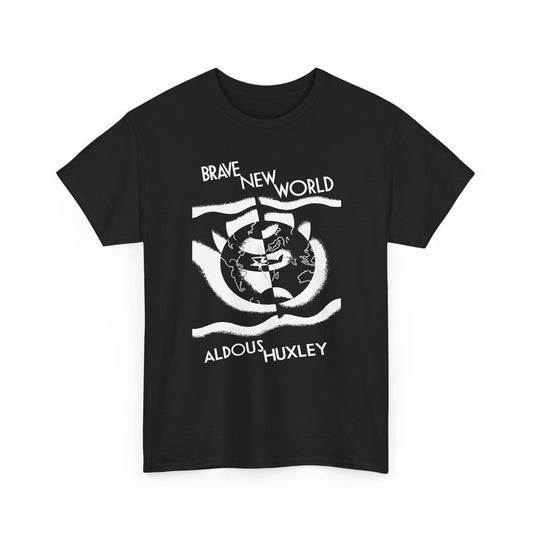brave new world aldous huxley book cover jacket tshirt
