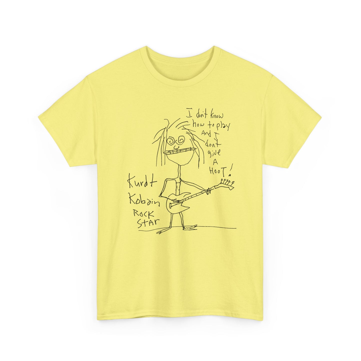 1992 kurt cobain self portrait reproduction tshirt