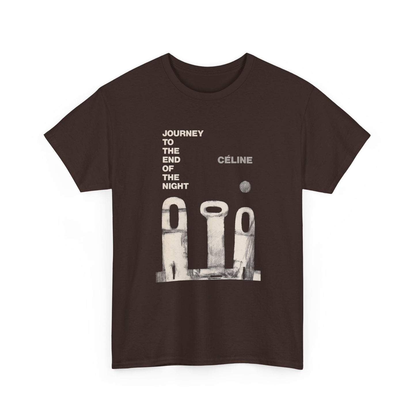 louis-ferdinand celine 1932 journey to the end of the night book cover tshirt