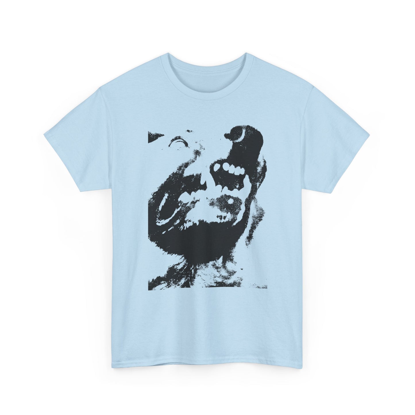 angry dog snarling tshirt