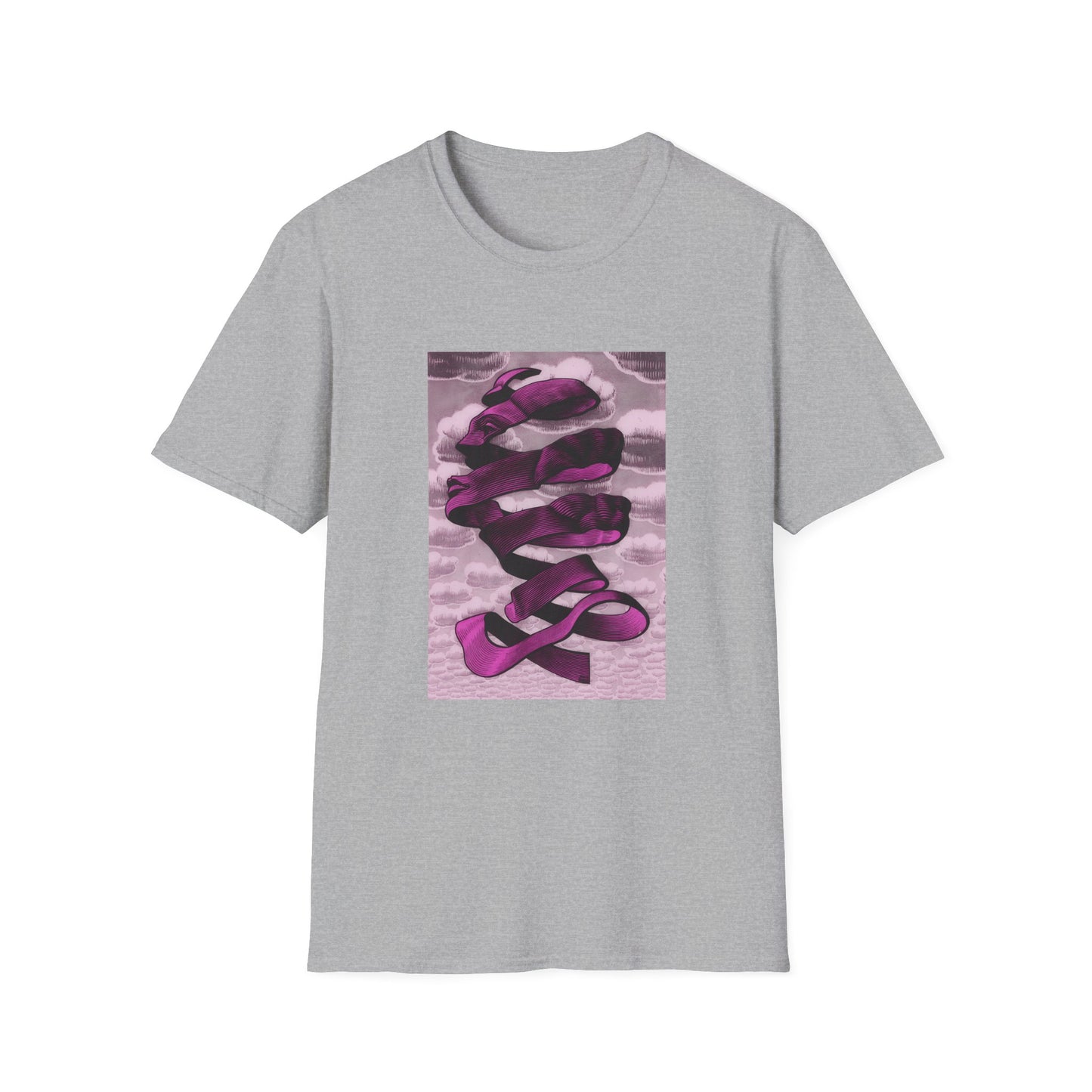 1955 m.c escher rind in pink tshirt