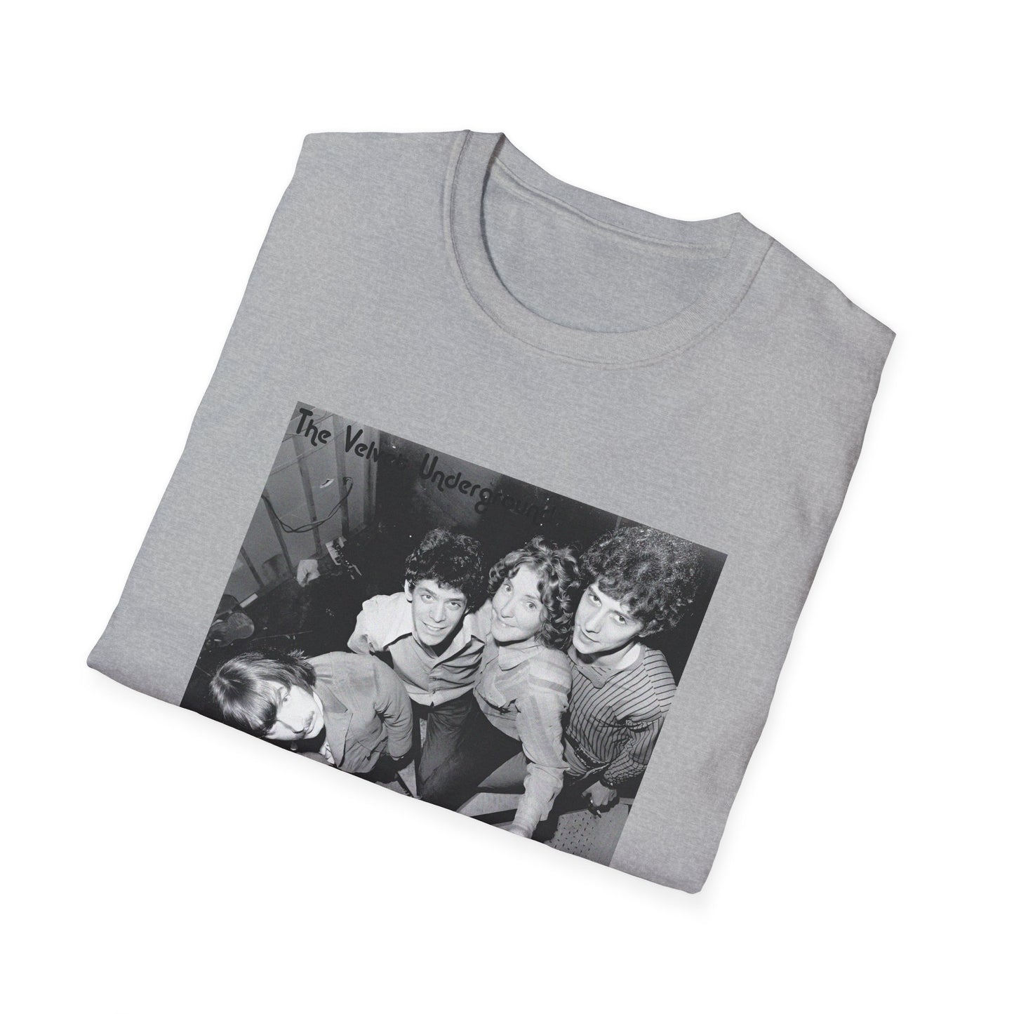 the velvet underground band photo in black and white tshirt