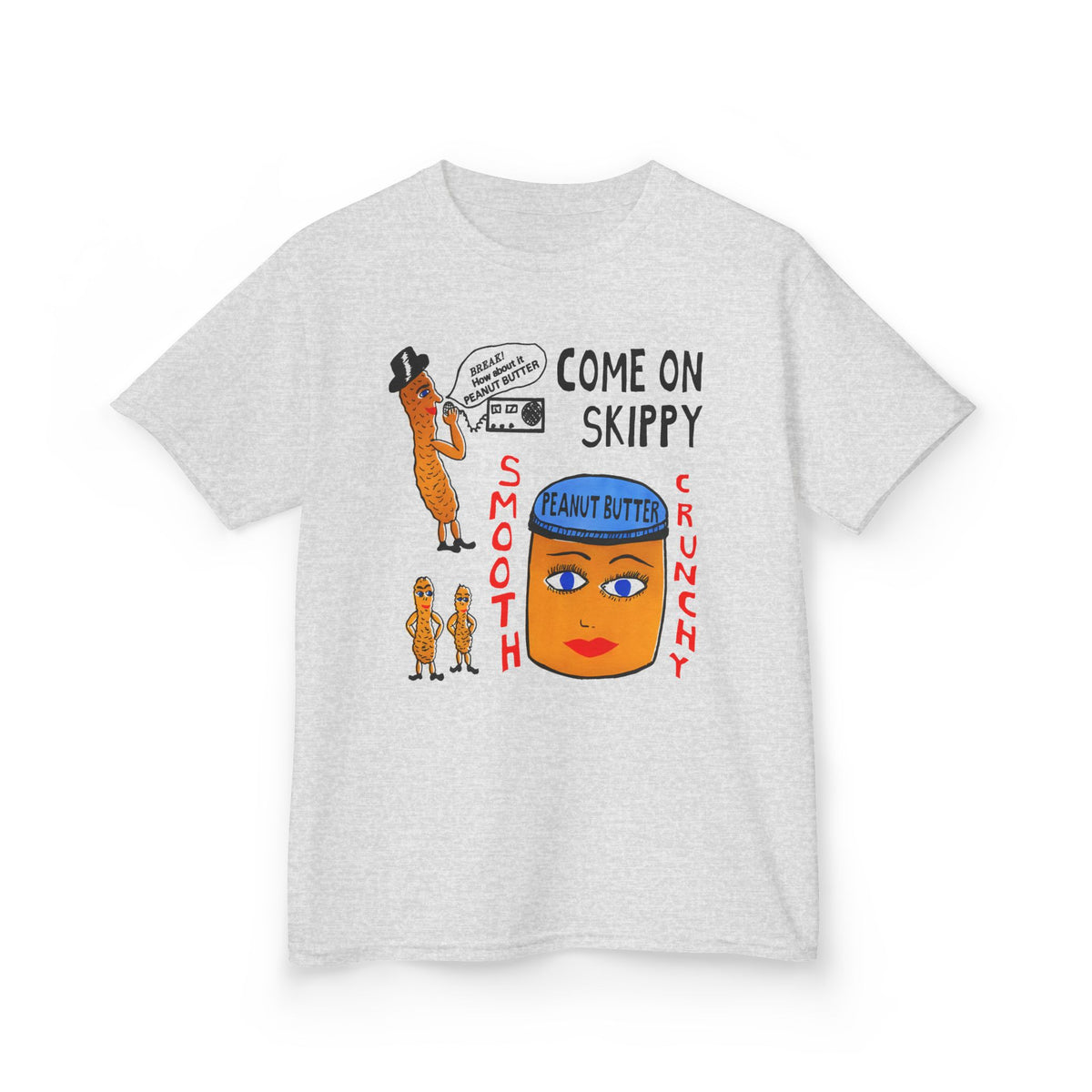 strange peanut butter qsl card custom edit YOUTH SIZE short sleeve tee