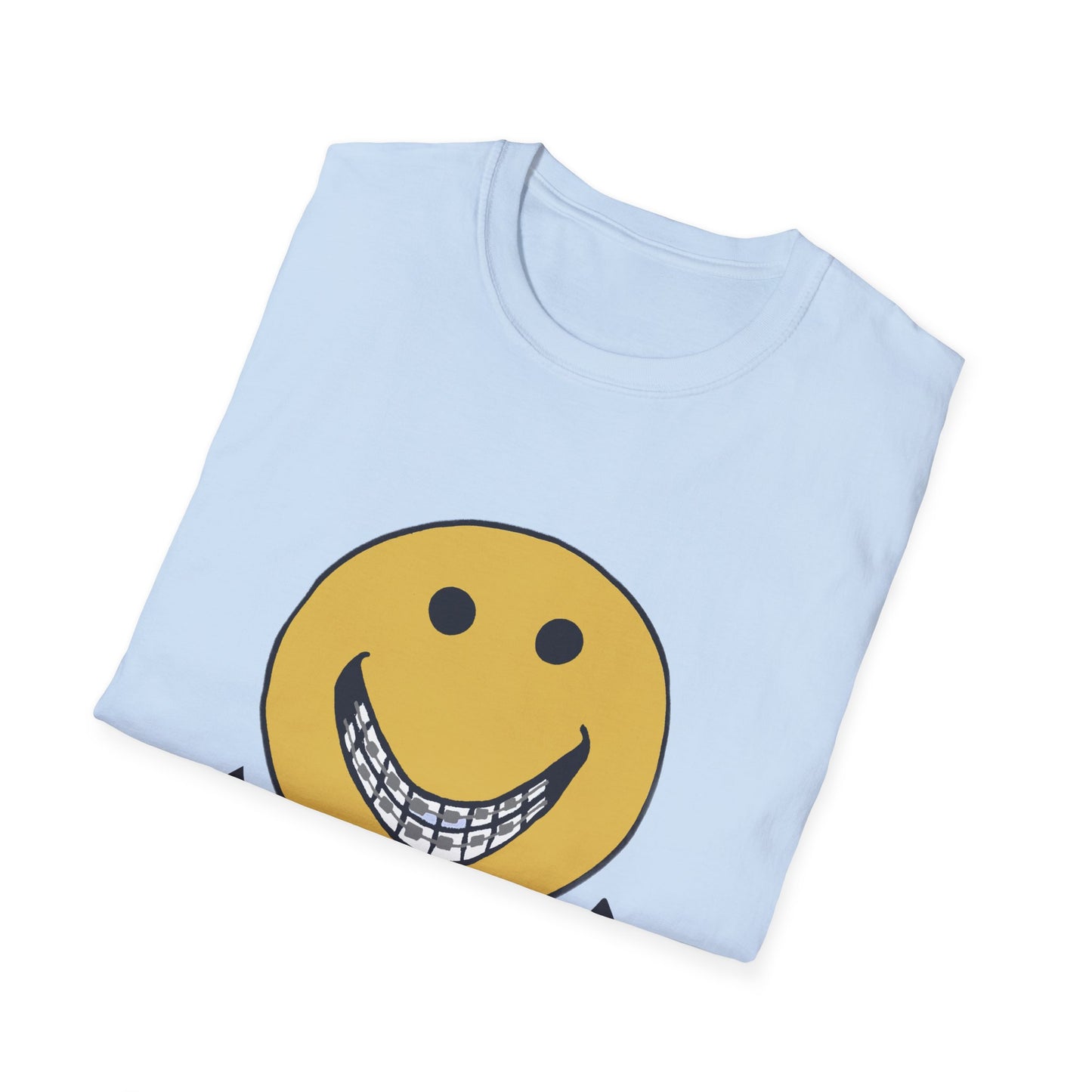 vintage "tin grins are in" 1970s design tshirt