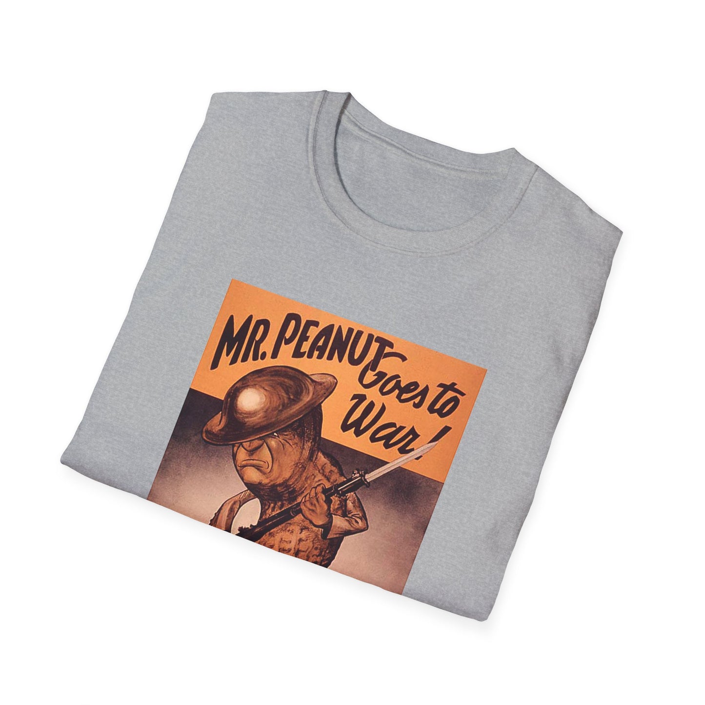 1942 mr. peanut goes to war from the united states department of agriculture war boards tshirt