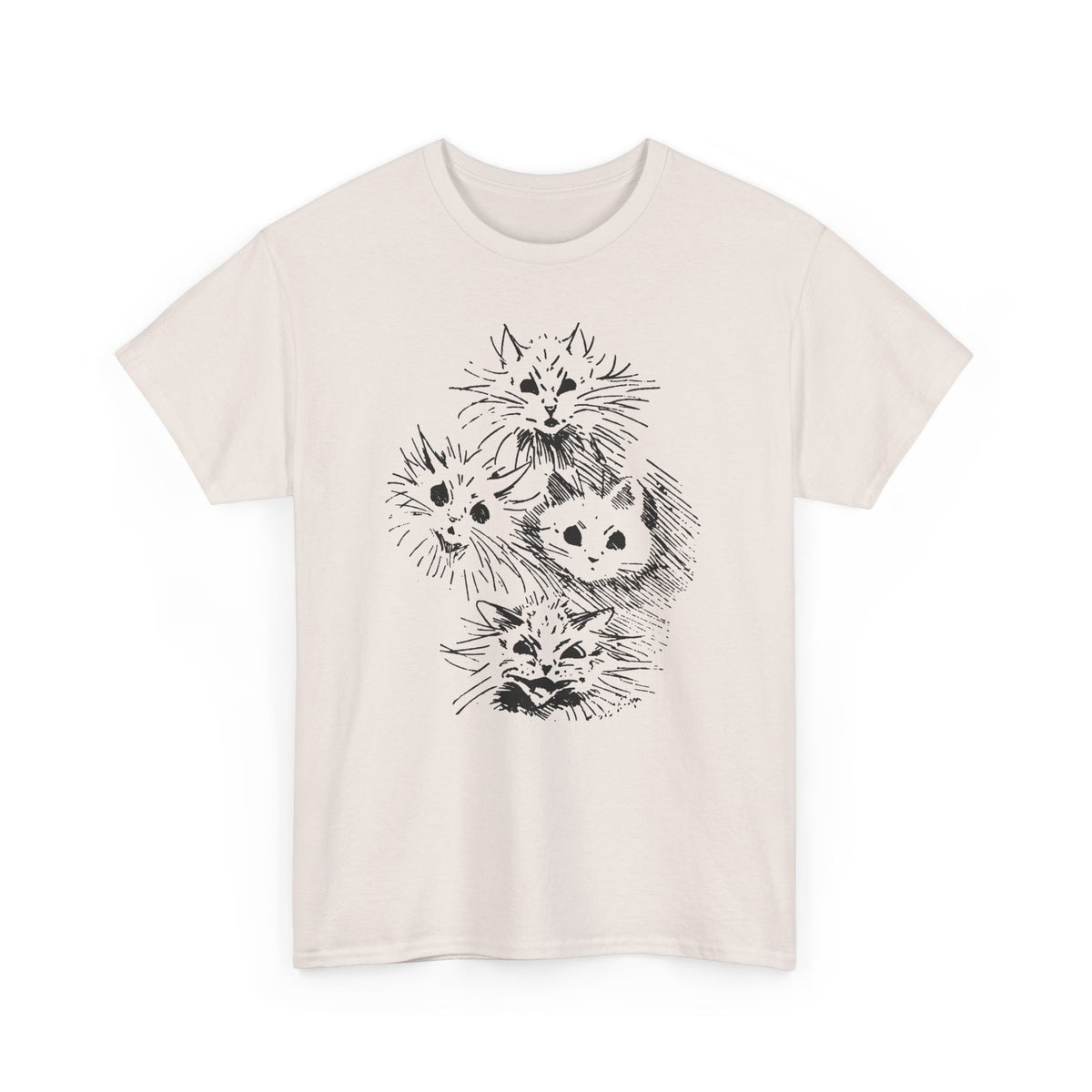 louis wain ghost cats sketch edit tshirt