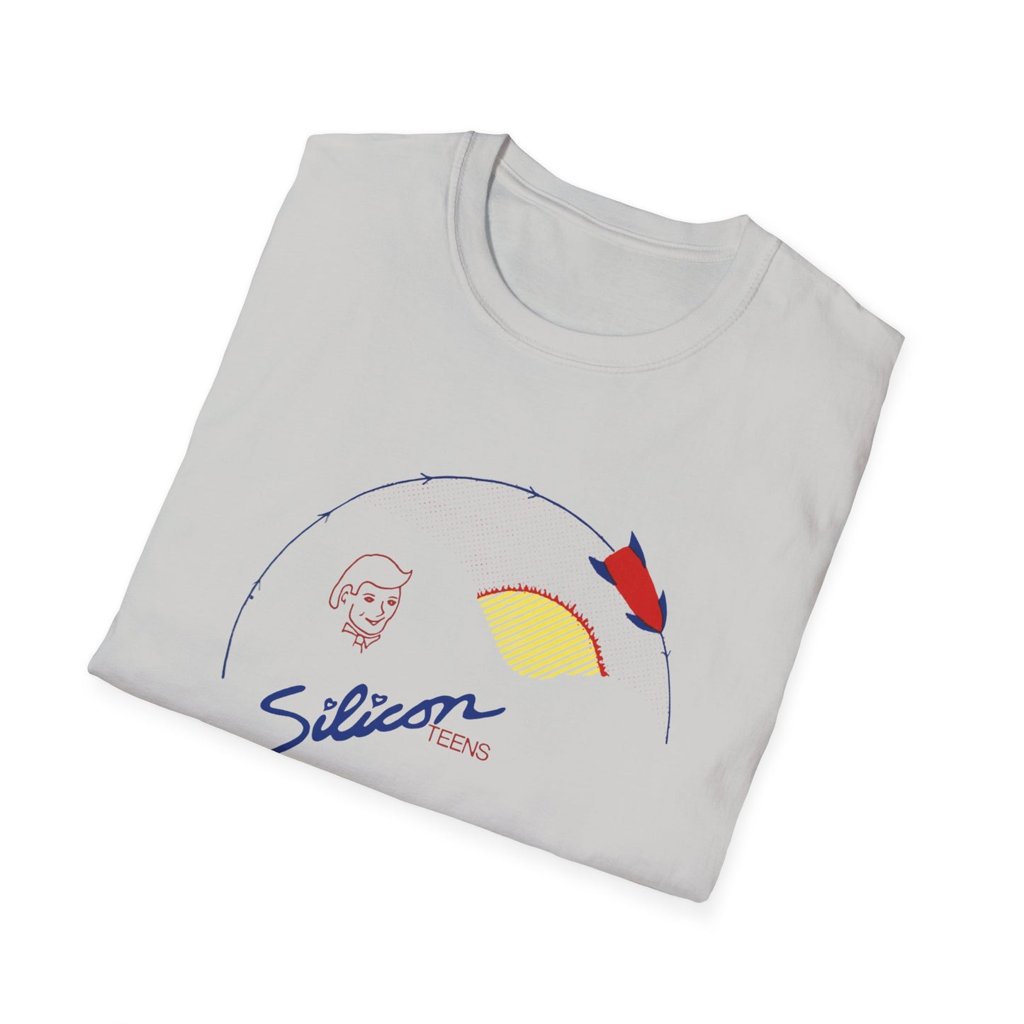 1979 new wave virtual band silicon teens fan art tshirt