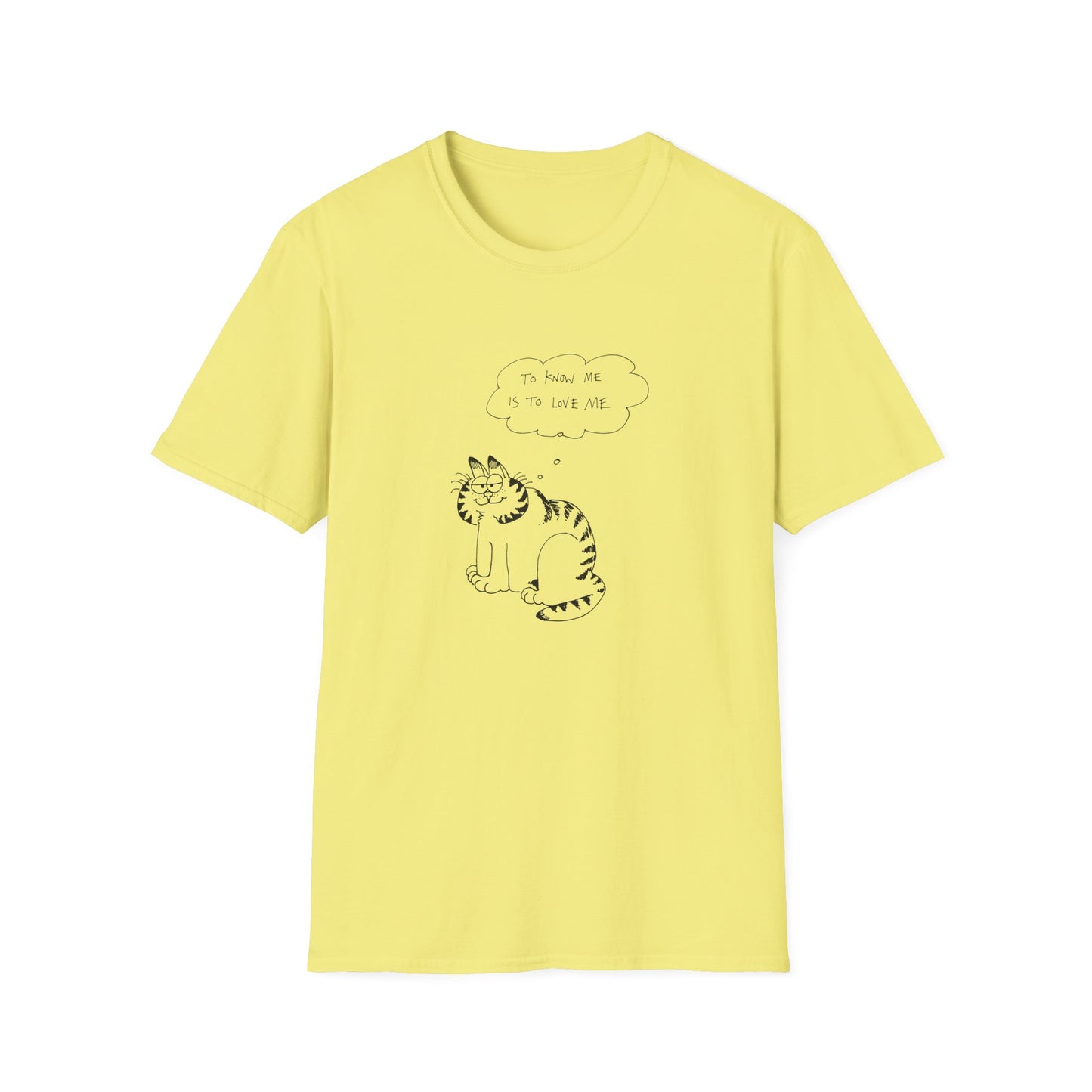 original drawing garfield fan art to know me is to love me tshirt