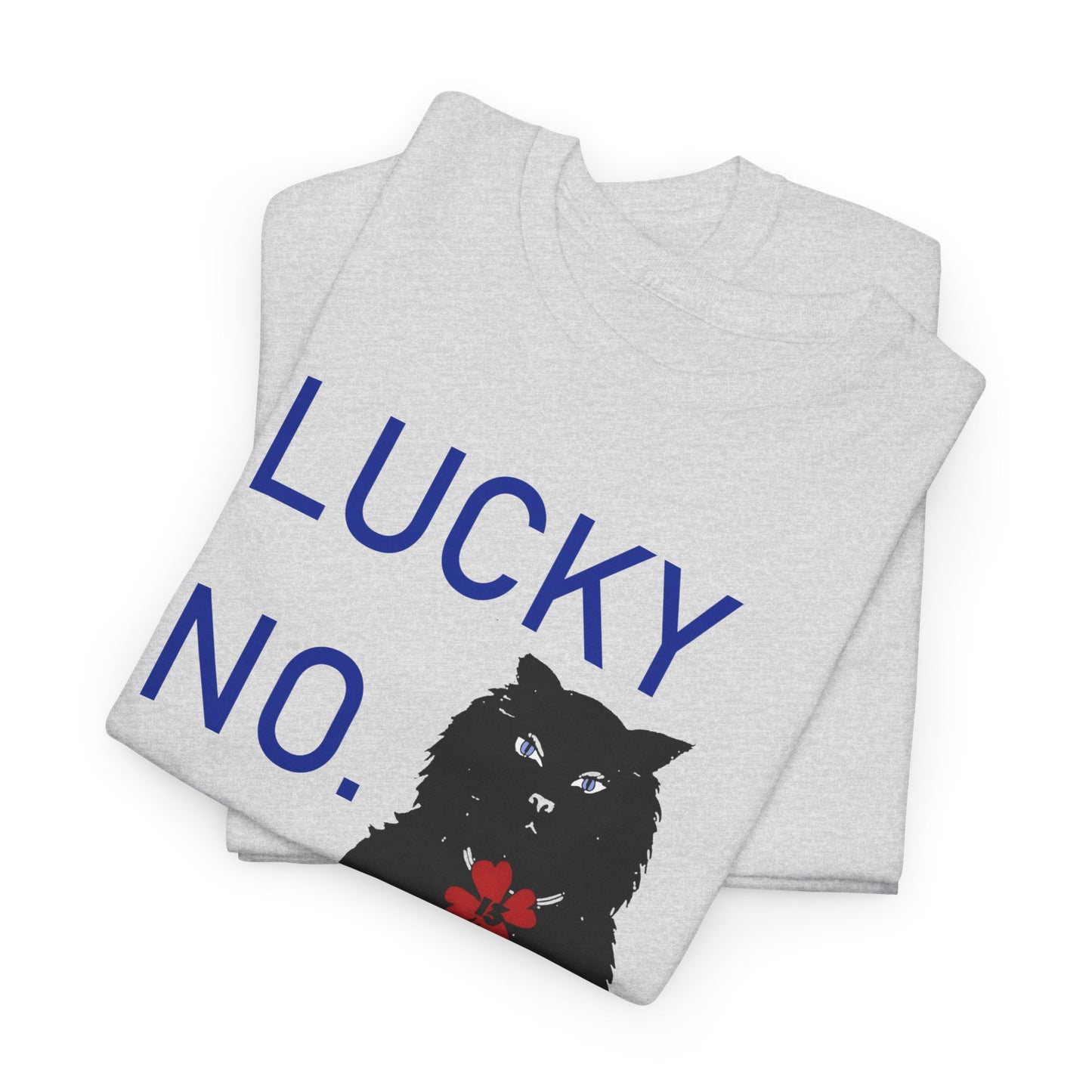 1976 qsl card lucky number 13 black cat custom reproduction tshirt