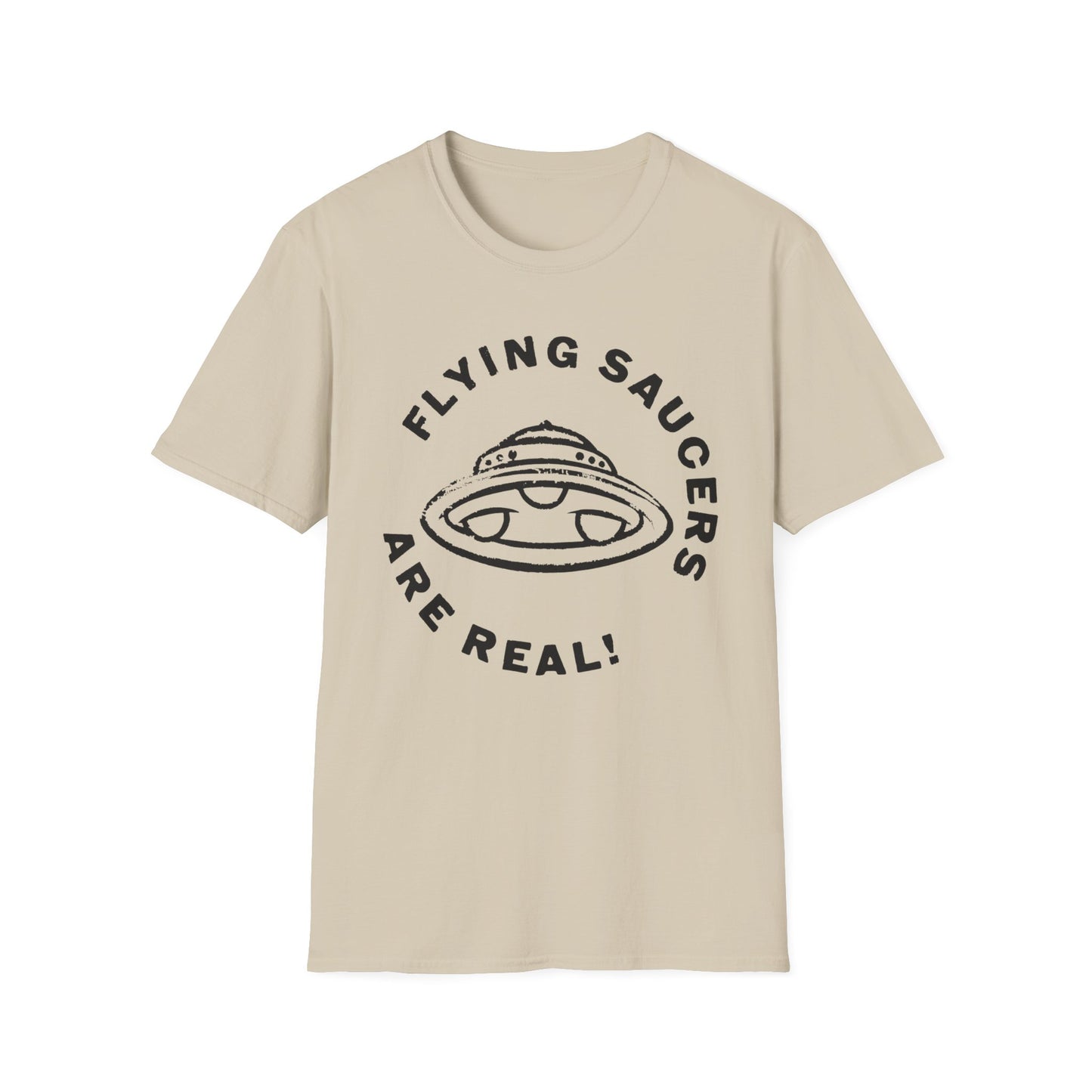 flying saucers are real! vintage style image tshirt