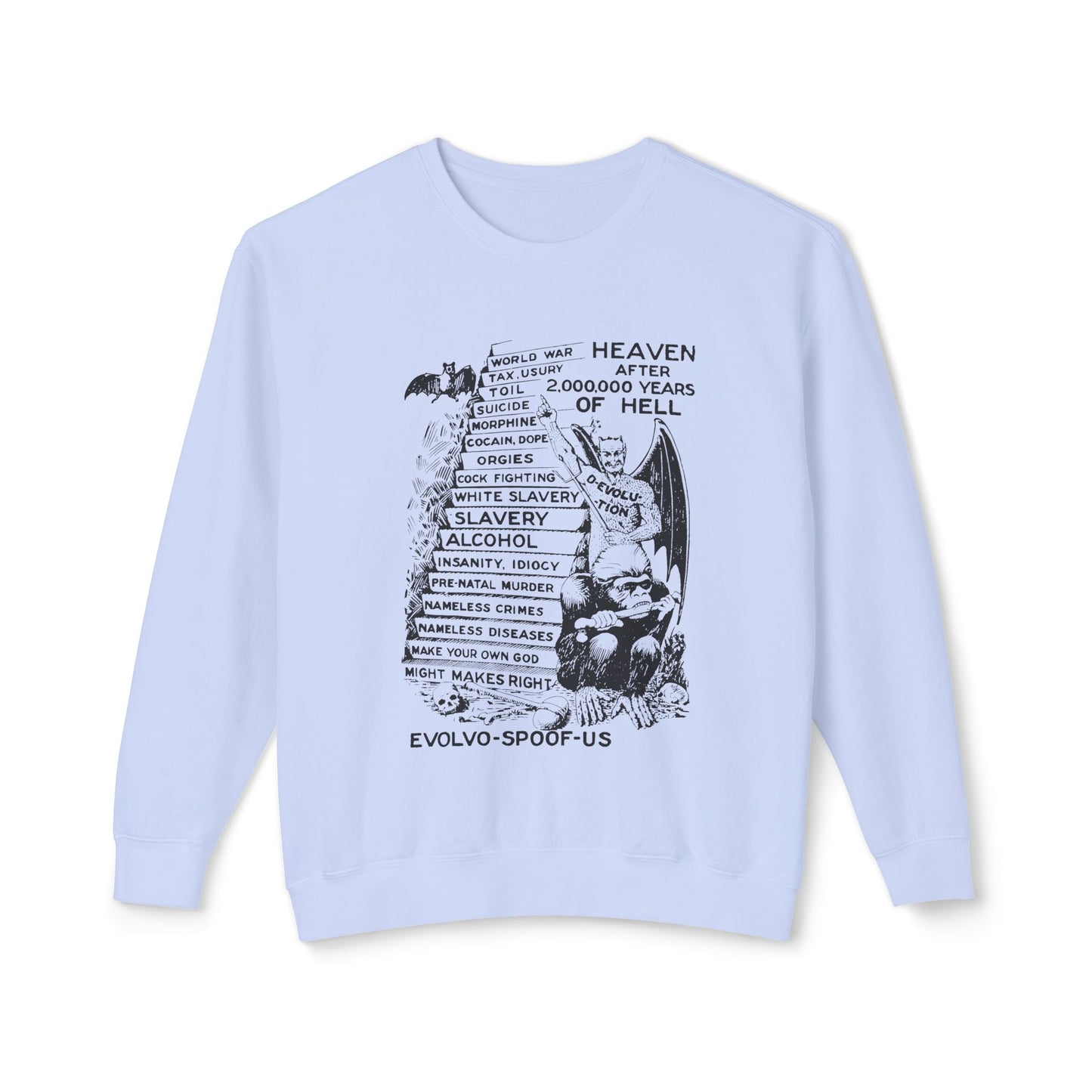 jocko-homo heavenbound b. h. shadduck 1925 religious pamphlet page six 100% cotton sweatshirt