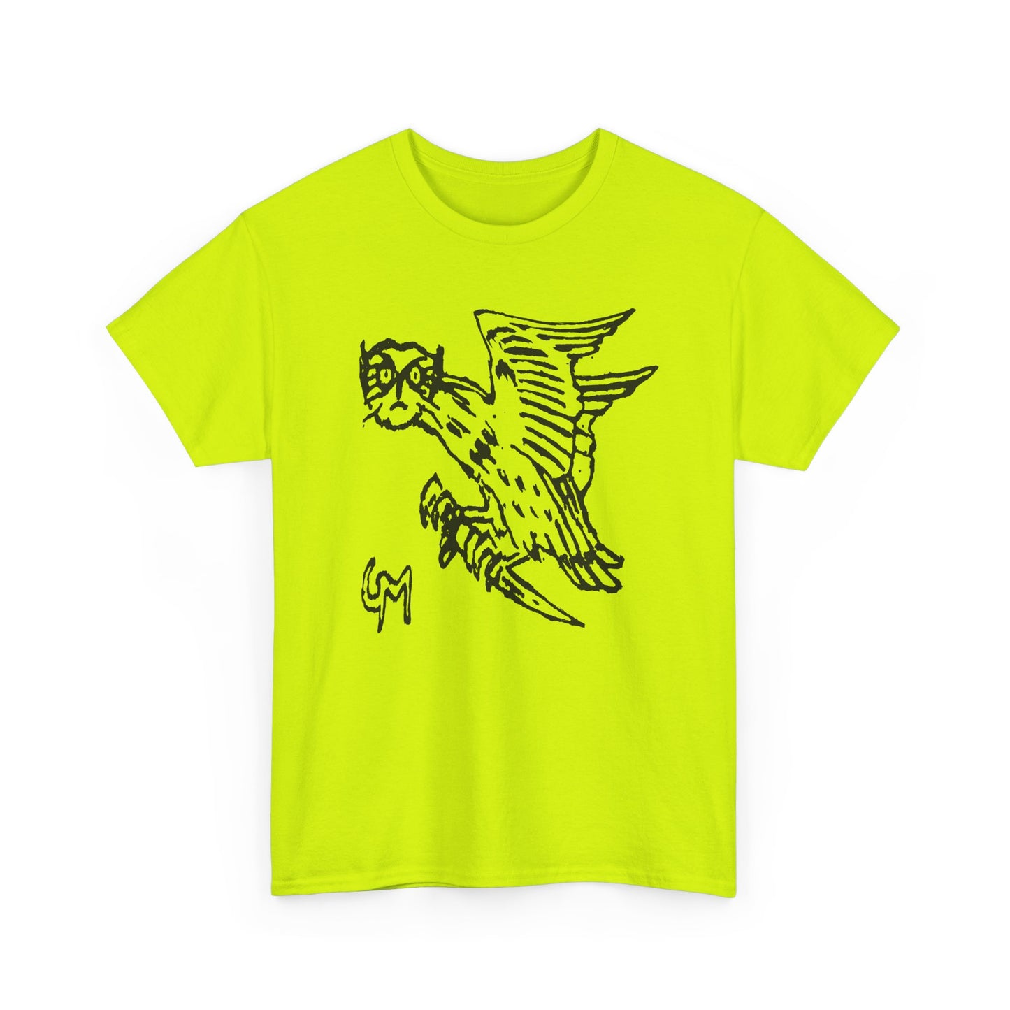 1899 illustration of owl holding knife by gerhard munthe custom edit tshirt