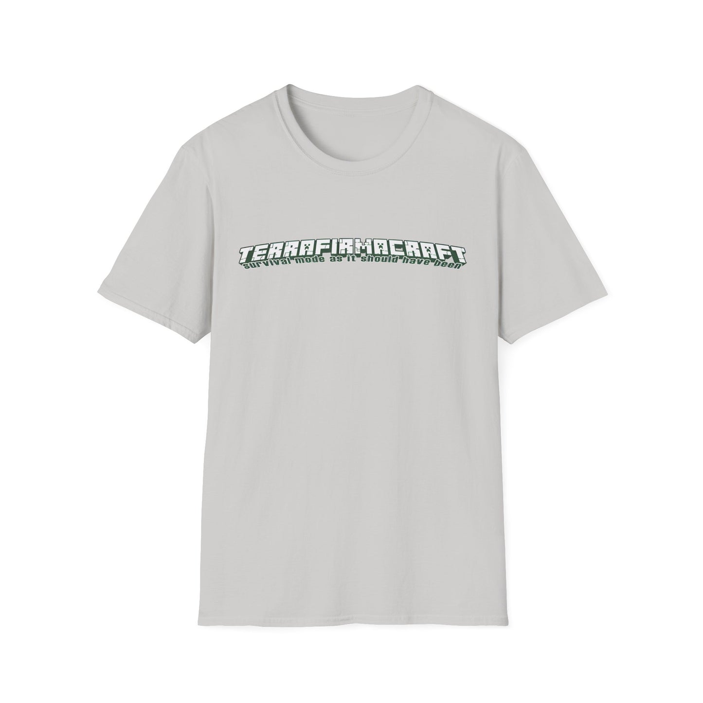 terrafirmacraft tfc survival mode as it should have been logo tshirt