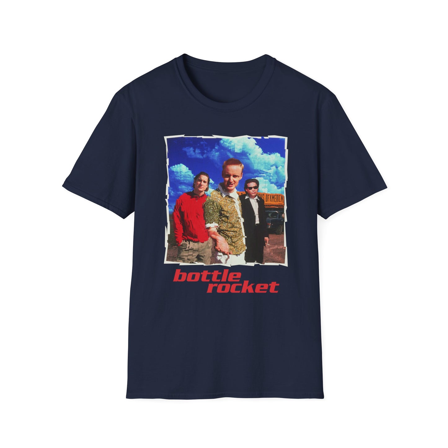 bottle rocket movie poster tshirt