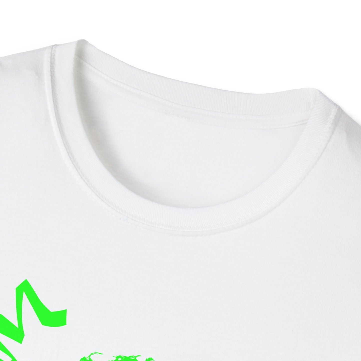 wild man fischer neon green stencil tshirt