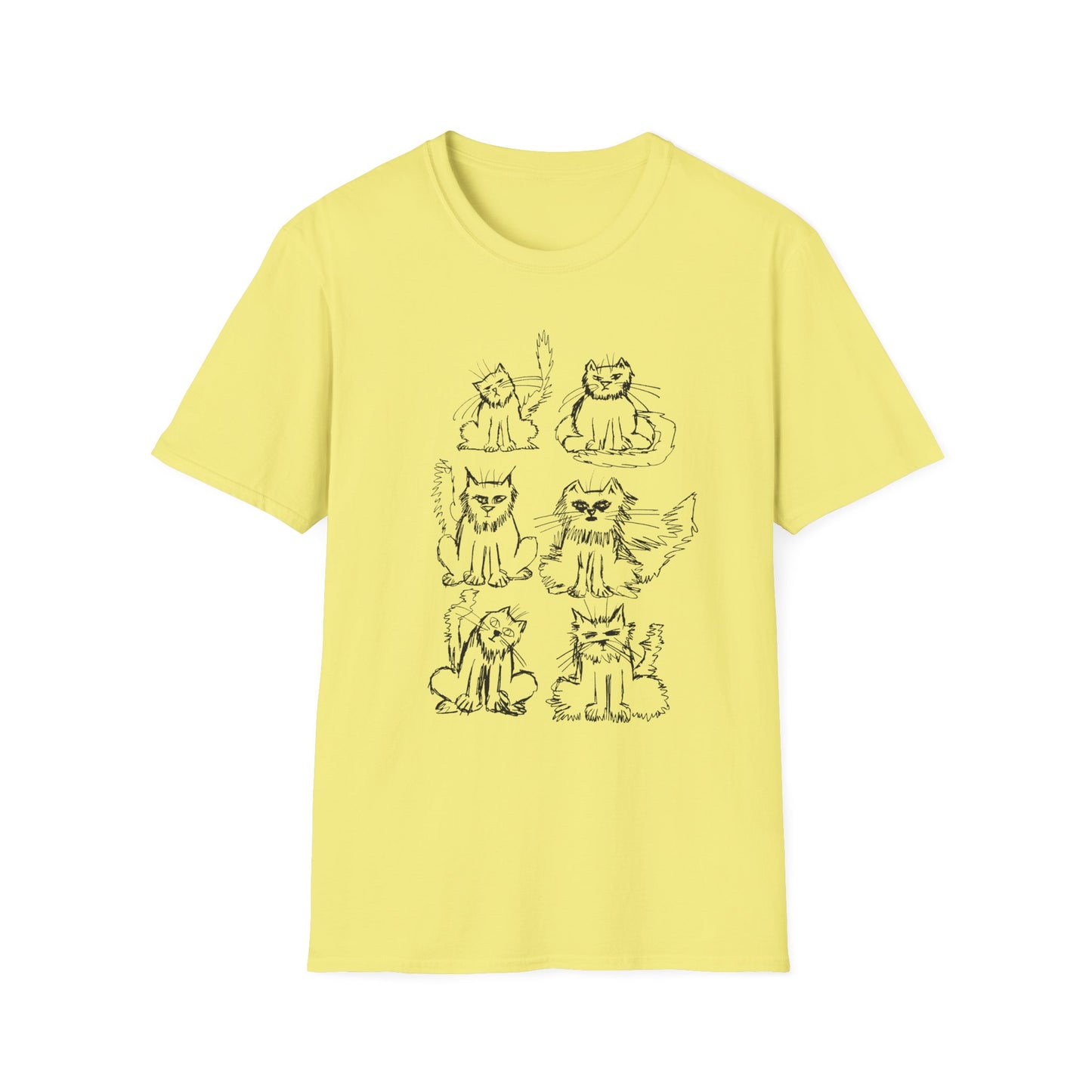 original drawing another six cats tshirt