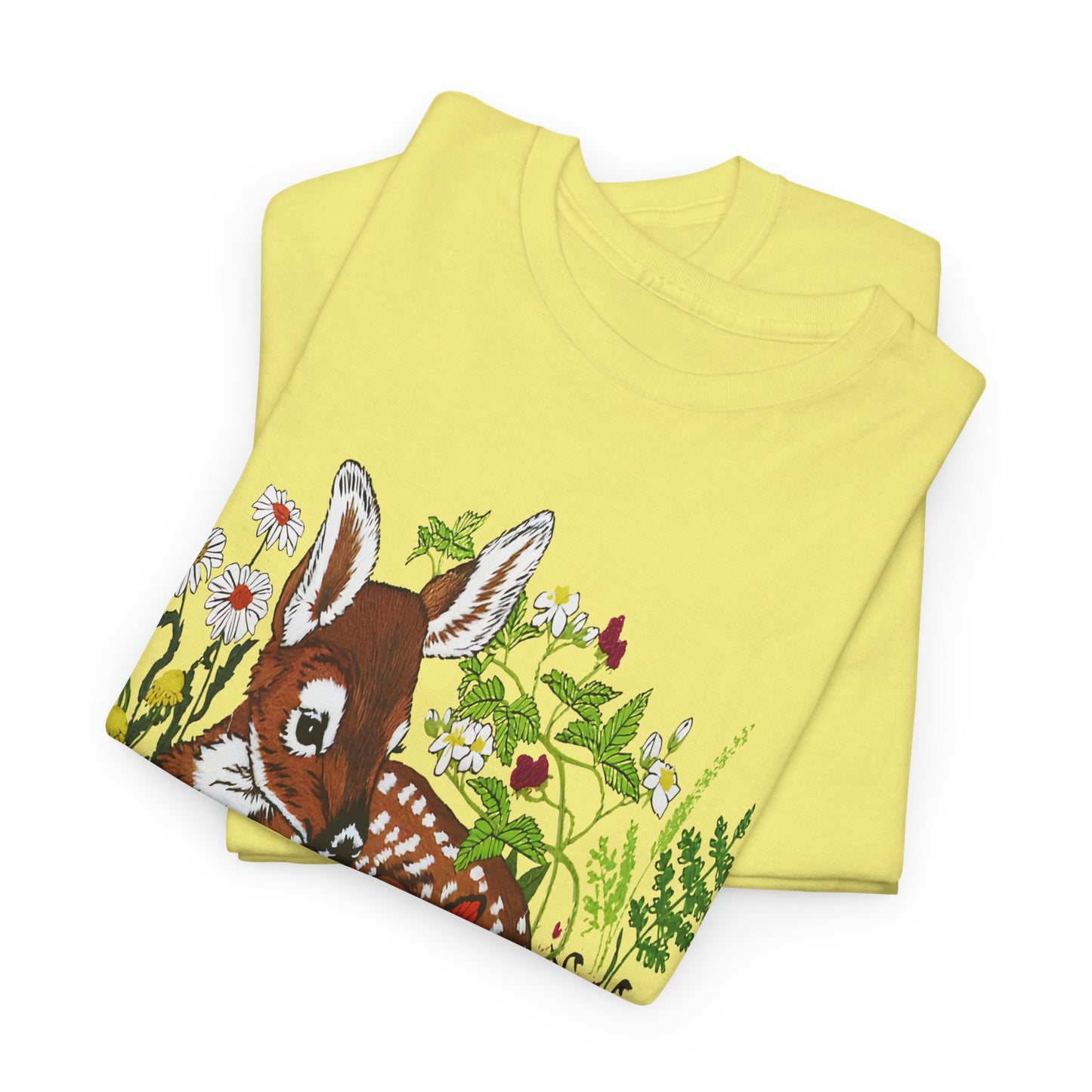vintage fawn graphic reproduction tshirt