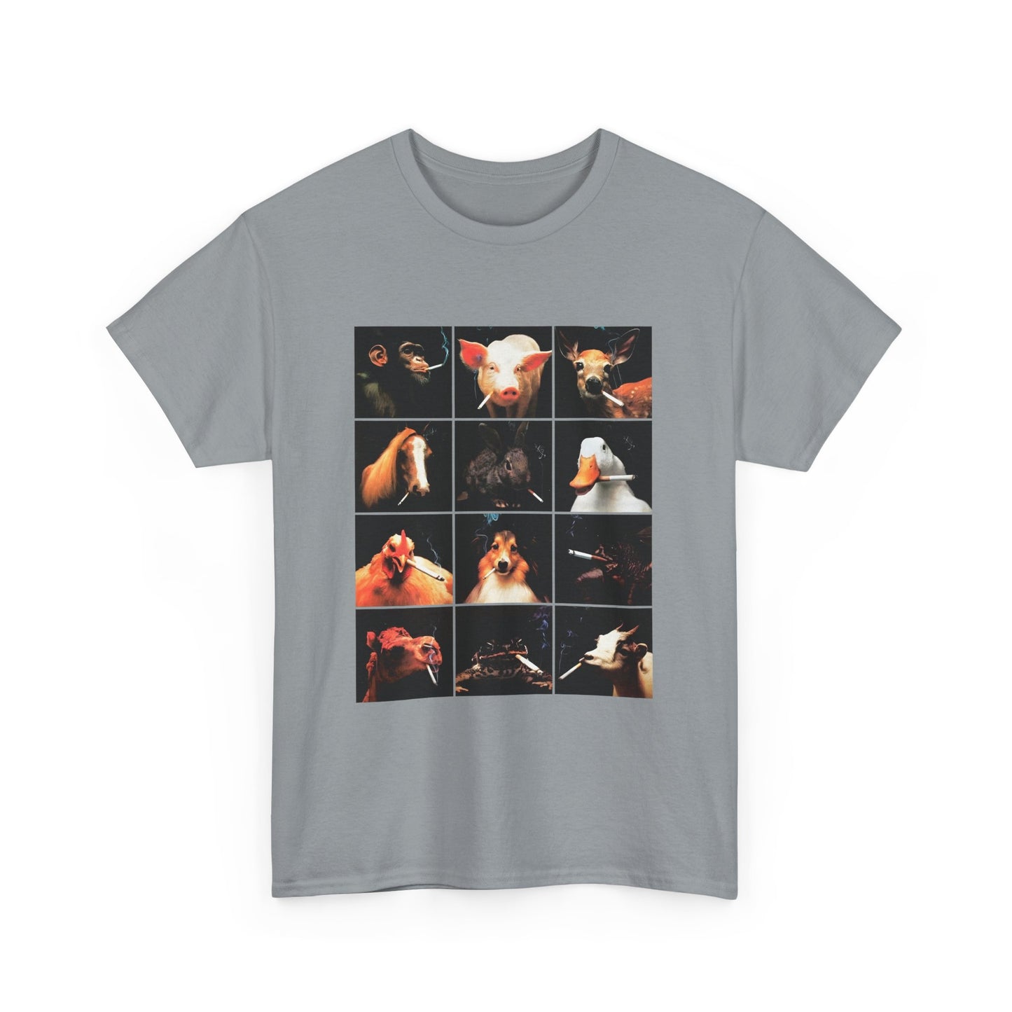 1990s anti smoking campaign poster it looks just as stupid when you do it no words reproduction tshirt