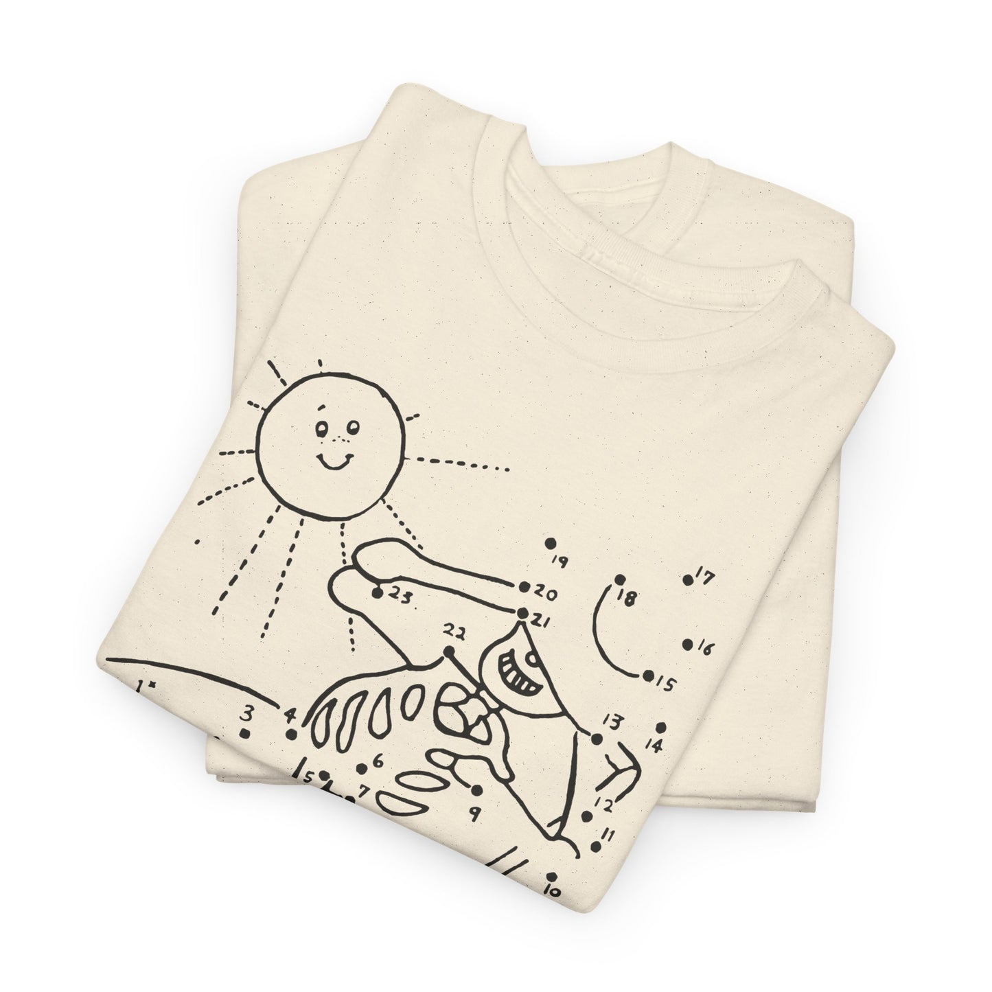 connect the dots skeleton sun tanning tshirt