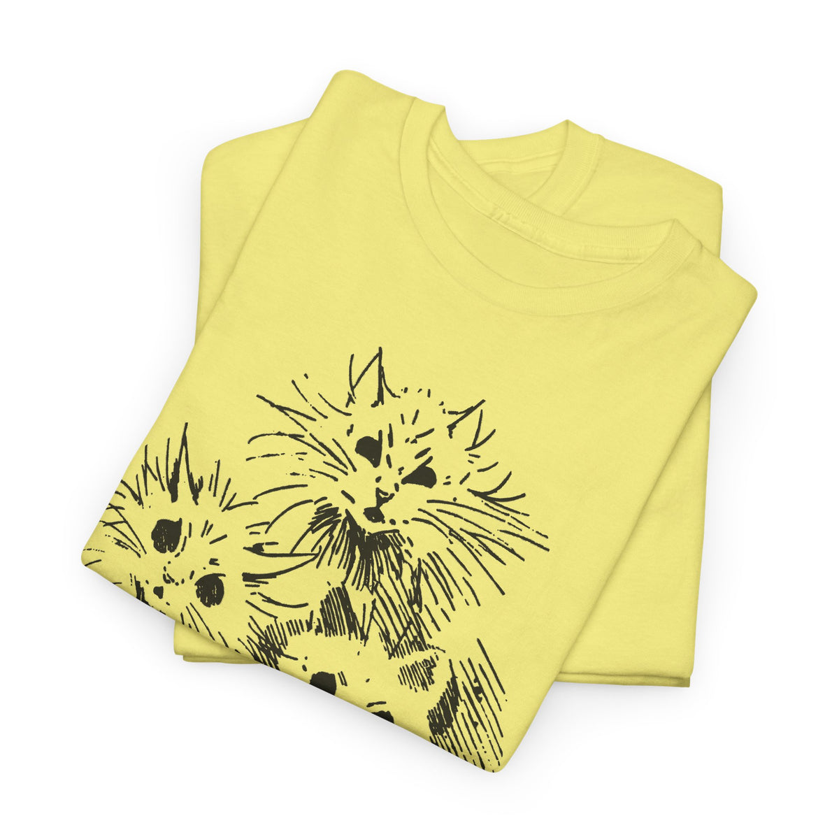 louis wain ghost cats sketch edit tshirt