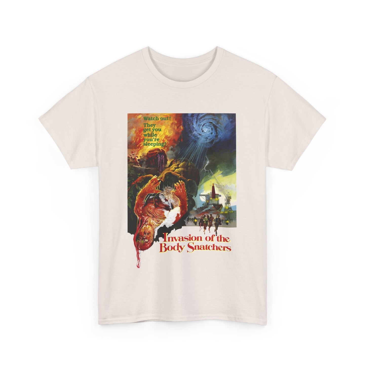 1978 invasion of the body snatchers movie poster tshirt