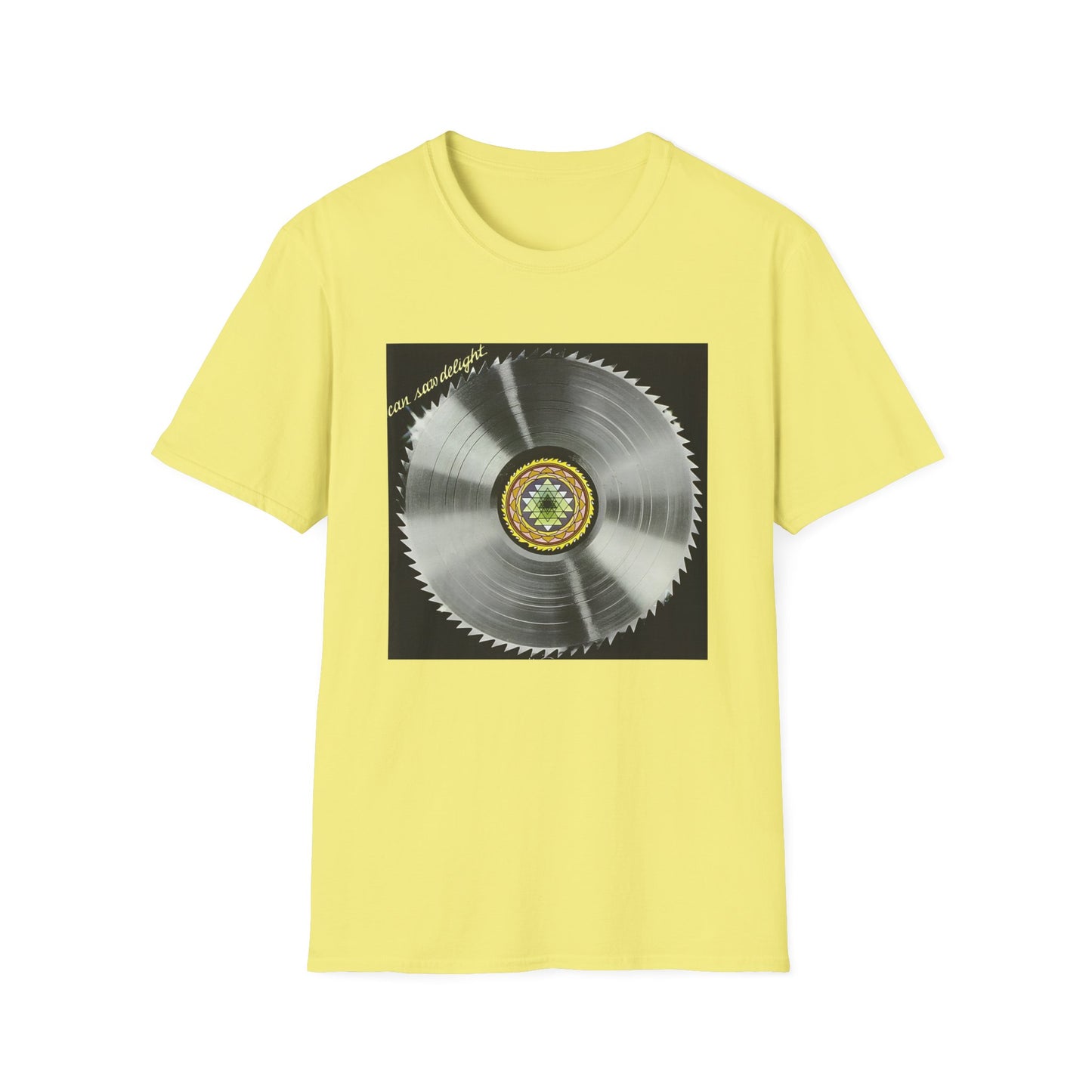 can 1977 saw delight album cover tshirt