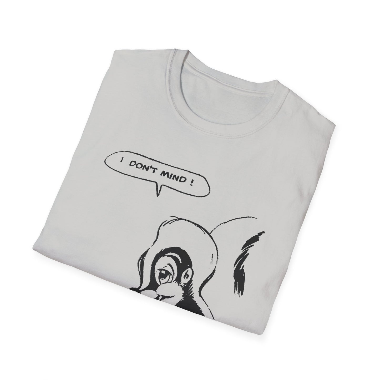 i don't mind cartoon skunk from old comic book tshirt