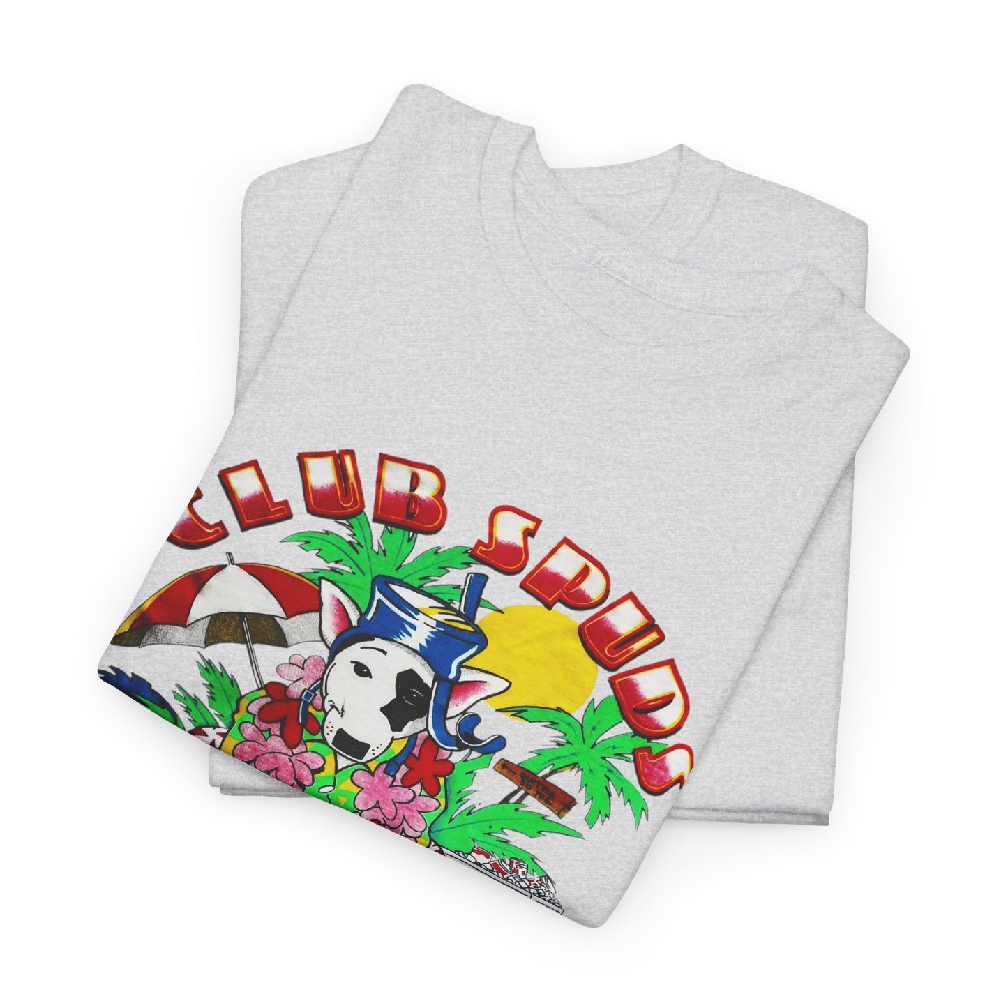 club spuds bud light vintage graphic reproduction tshirt