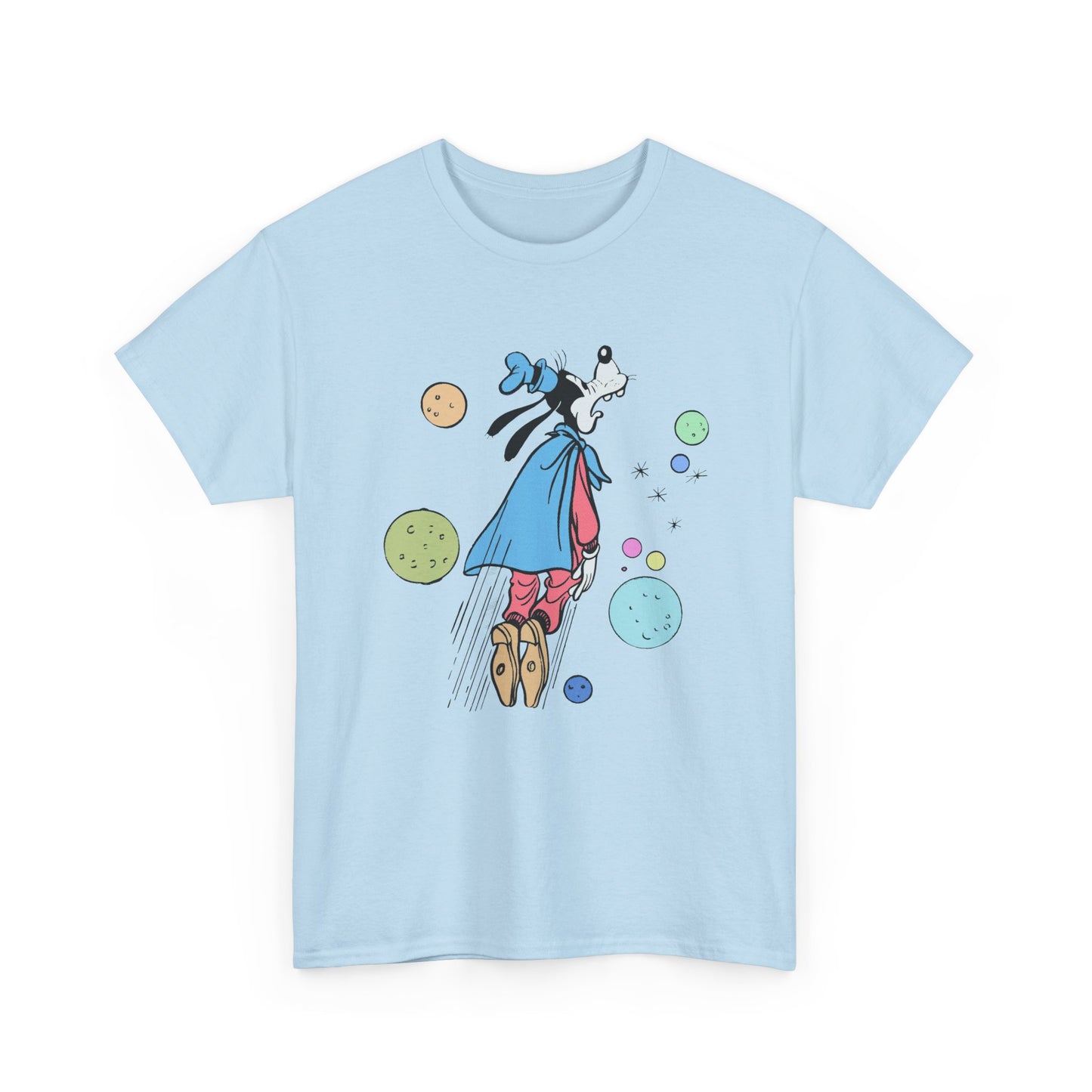 dog in space comic tshirt