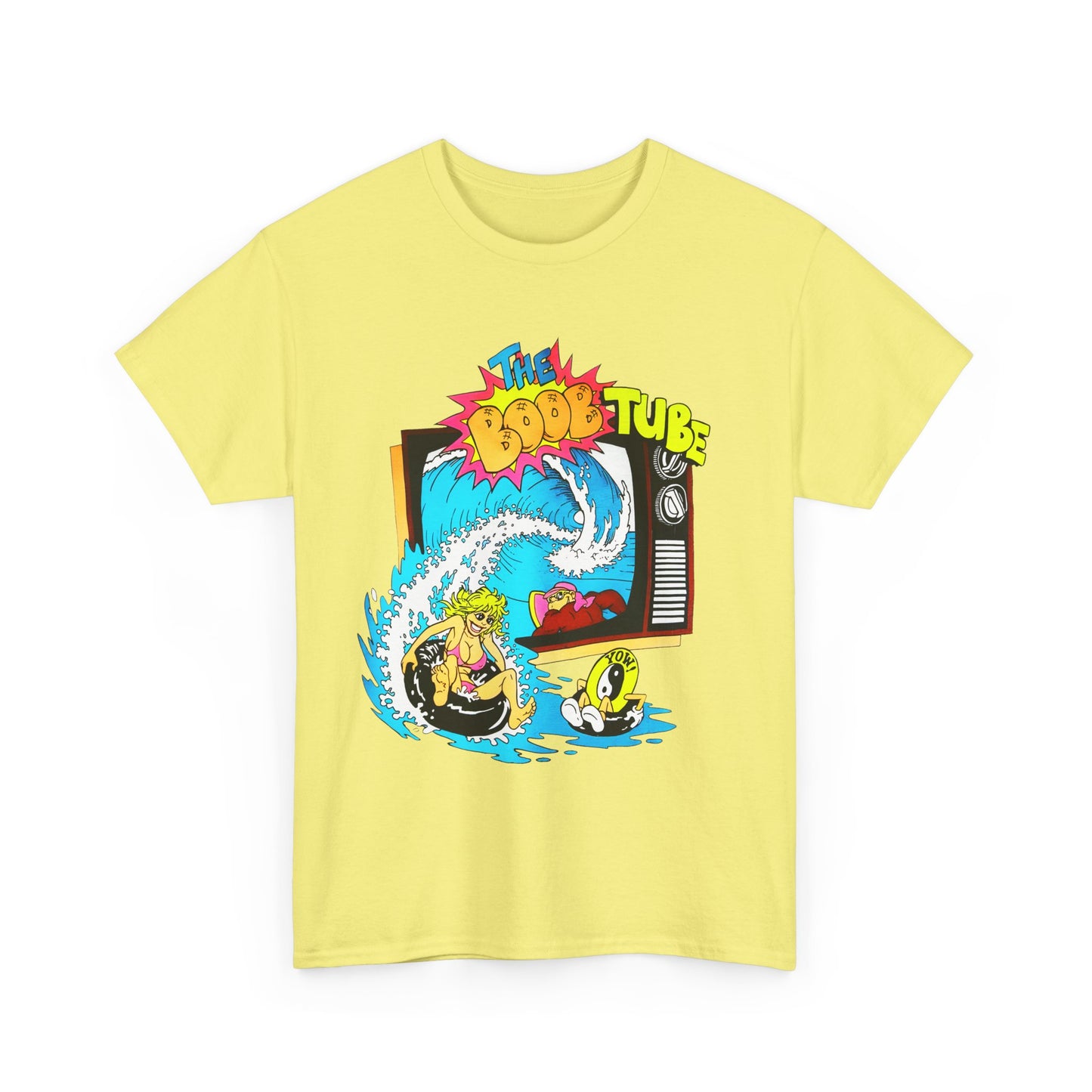 1980s boob tube surf style tv reproduction tshirt