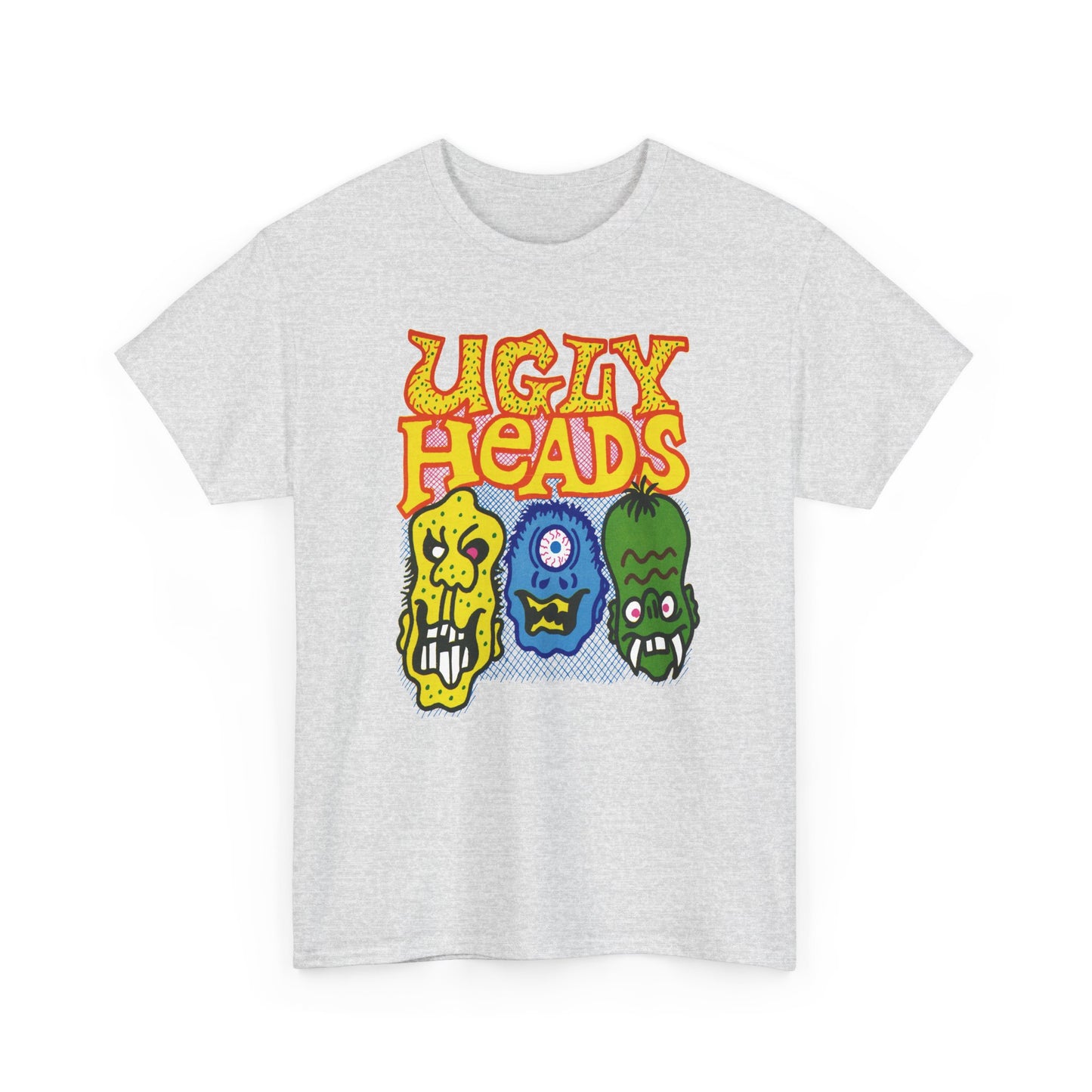 vintage american bubblegum graphic ugly heads reproduction tshirt