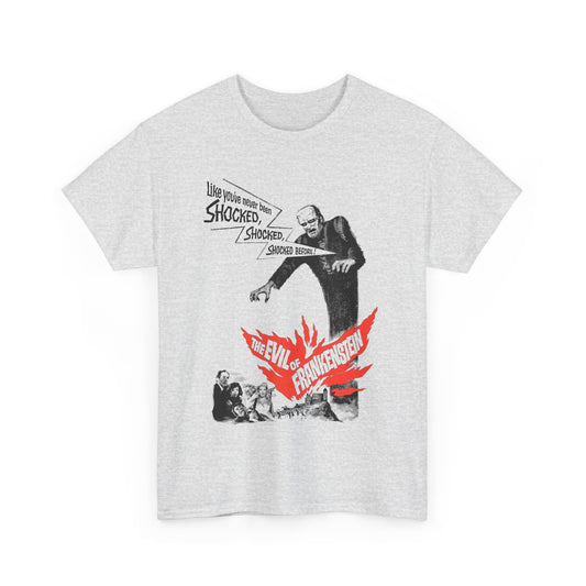 1964 the evil of frankenstein movie poster tshirt