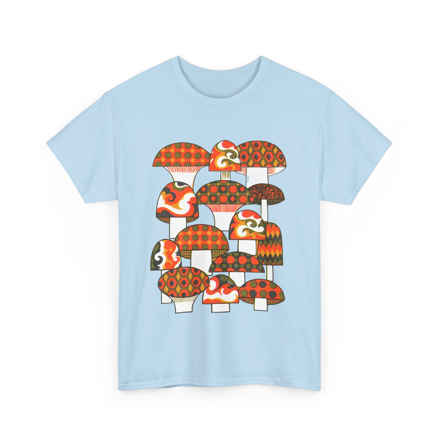 1970s mushrooms by george briard tshirt