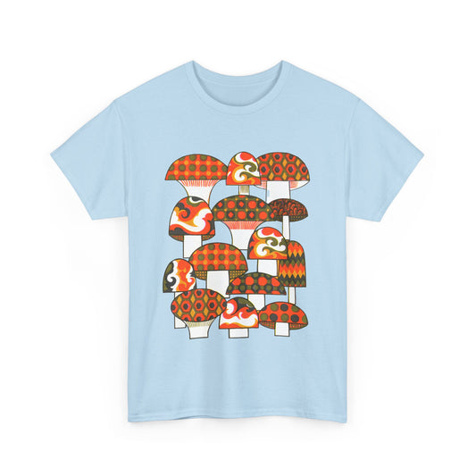 1970s mushrooms by george briard tshirt