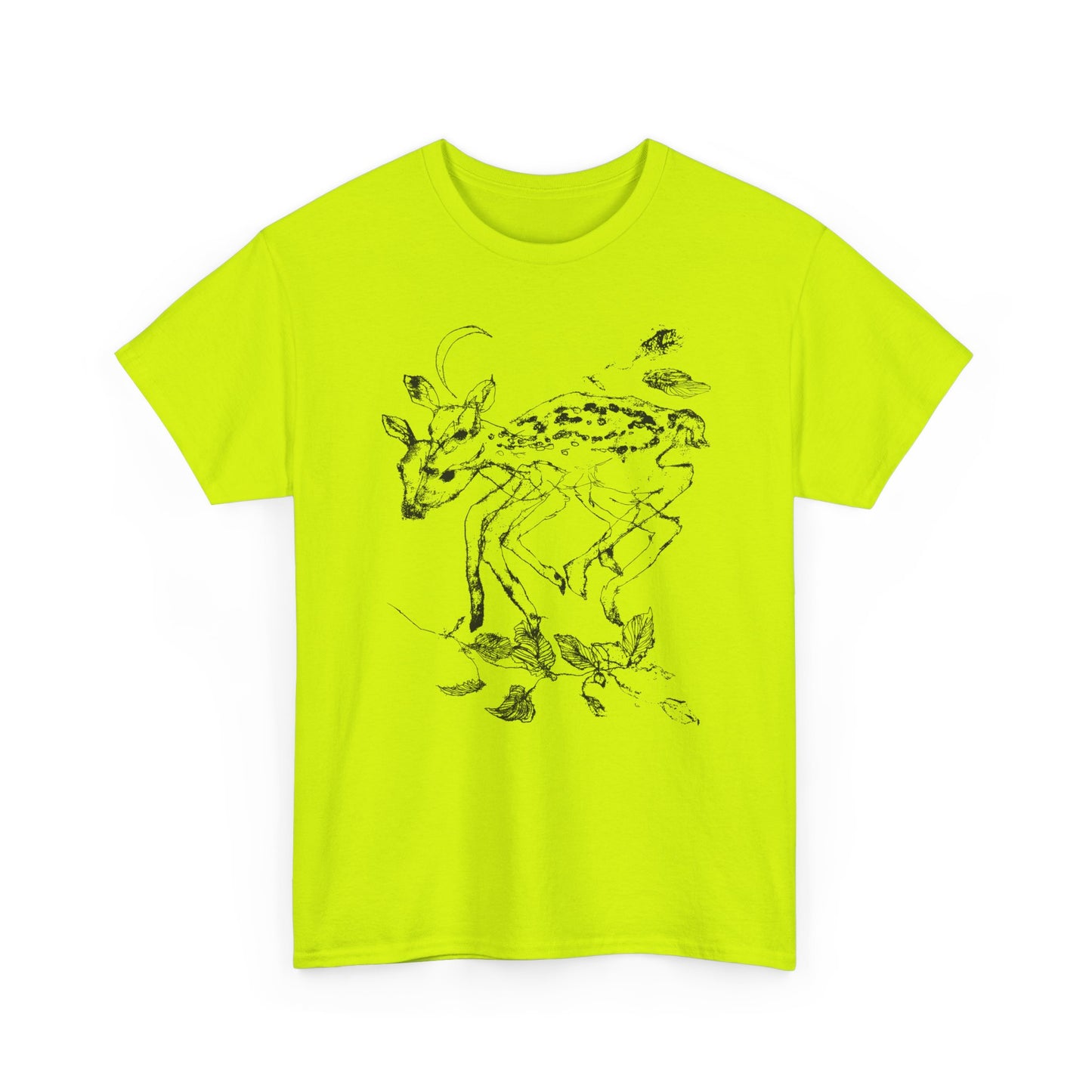 weird deer illustration custom edit tshirt
