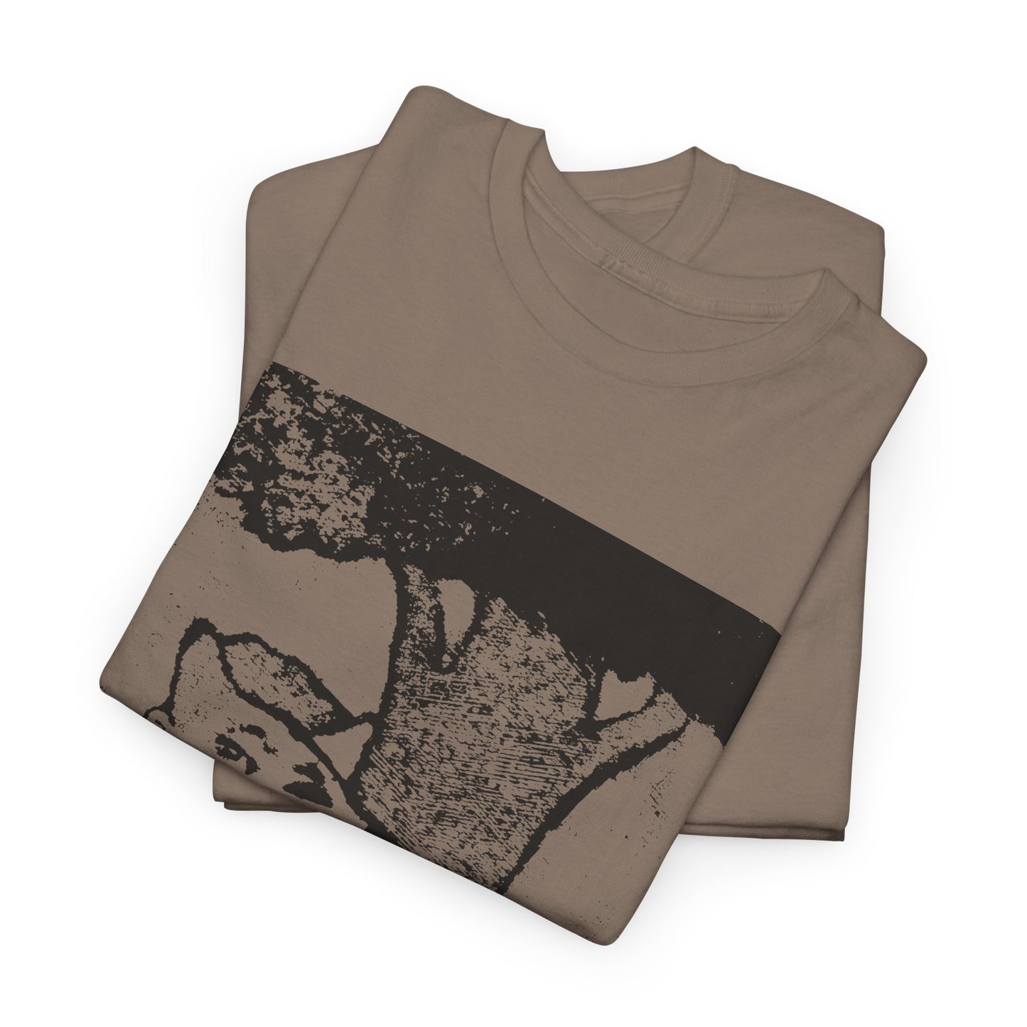 mid twentieth century the boy and the dog illusion artwork reproduction tshirt