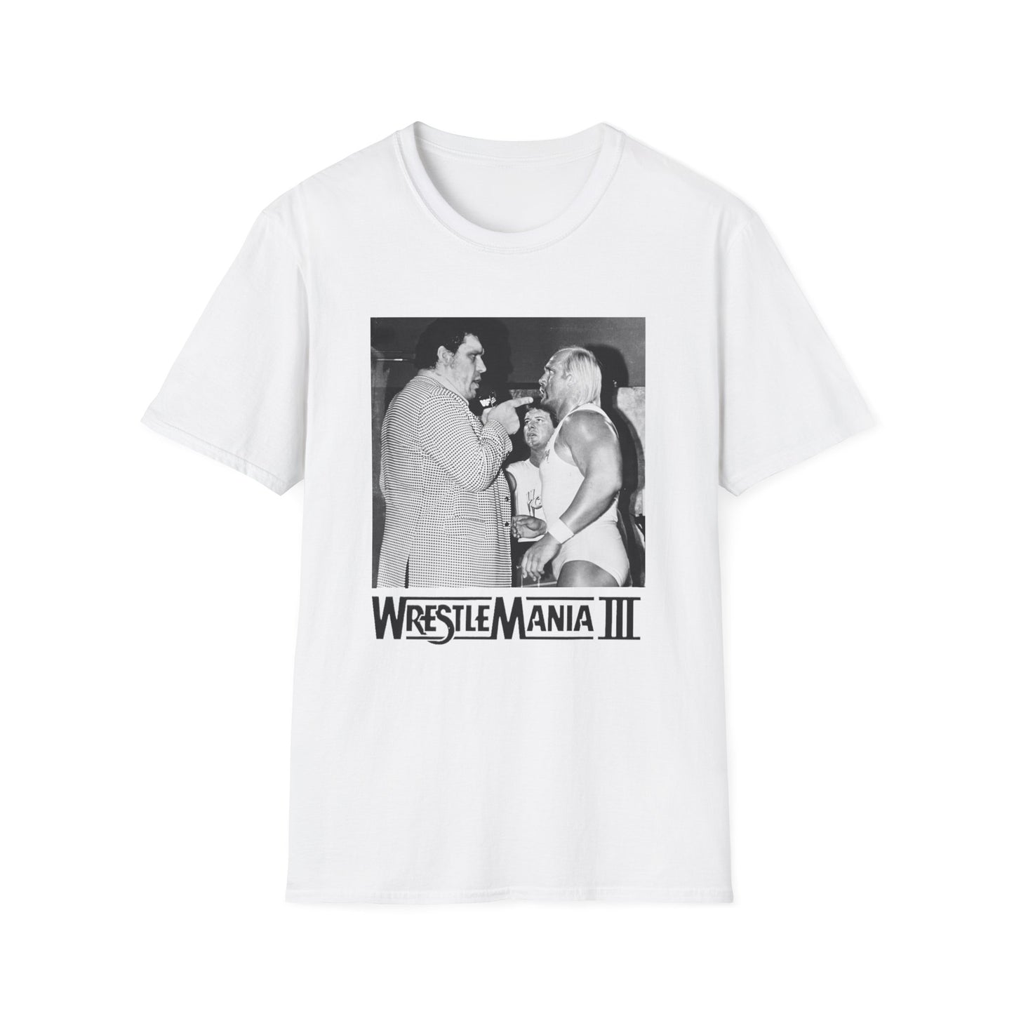 wrestlemania iii hulk v. andre the giant photo tshirt