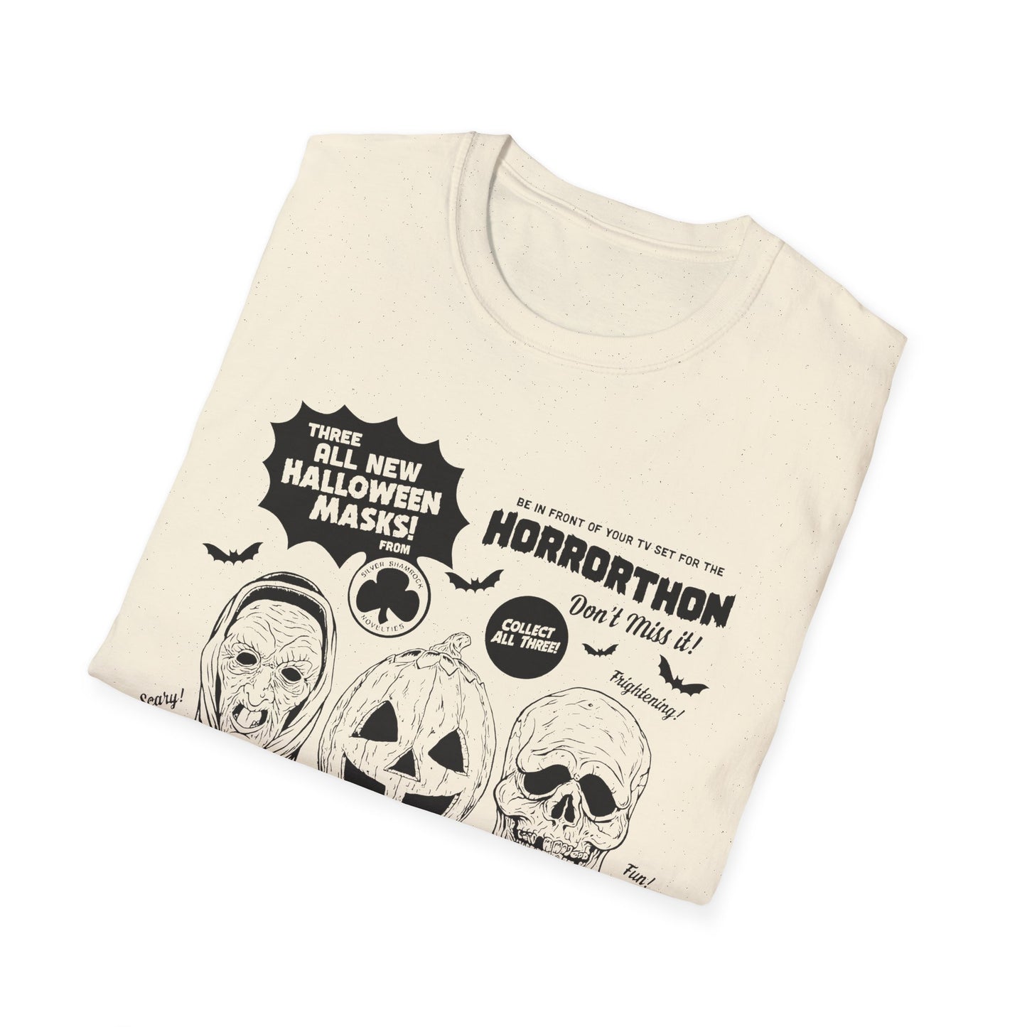 halloween 3 tv guide ad graphic 2 in black tshirt