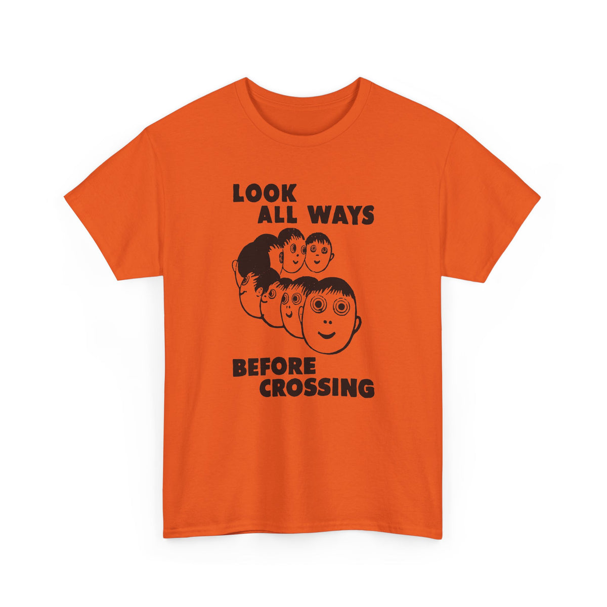 1961 daily tribune wisconsin rapids newspaper look all ways before crossing safety illustration tshirt