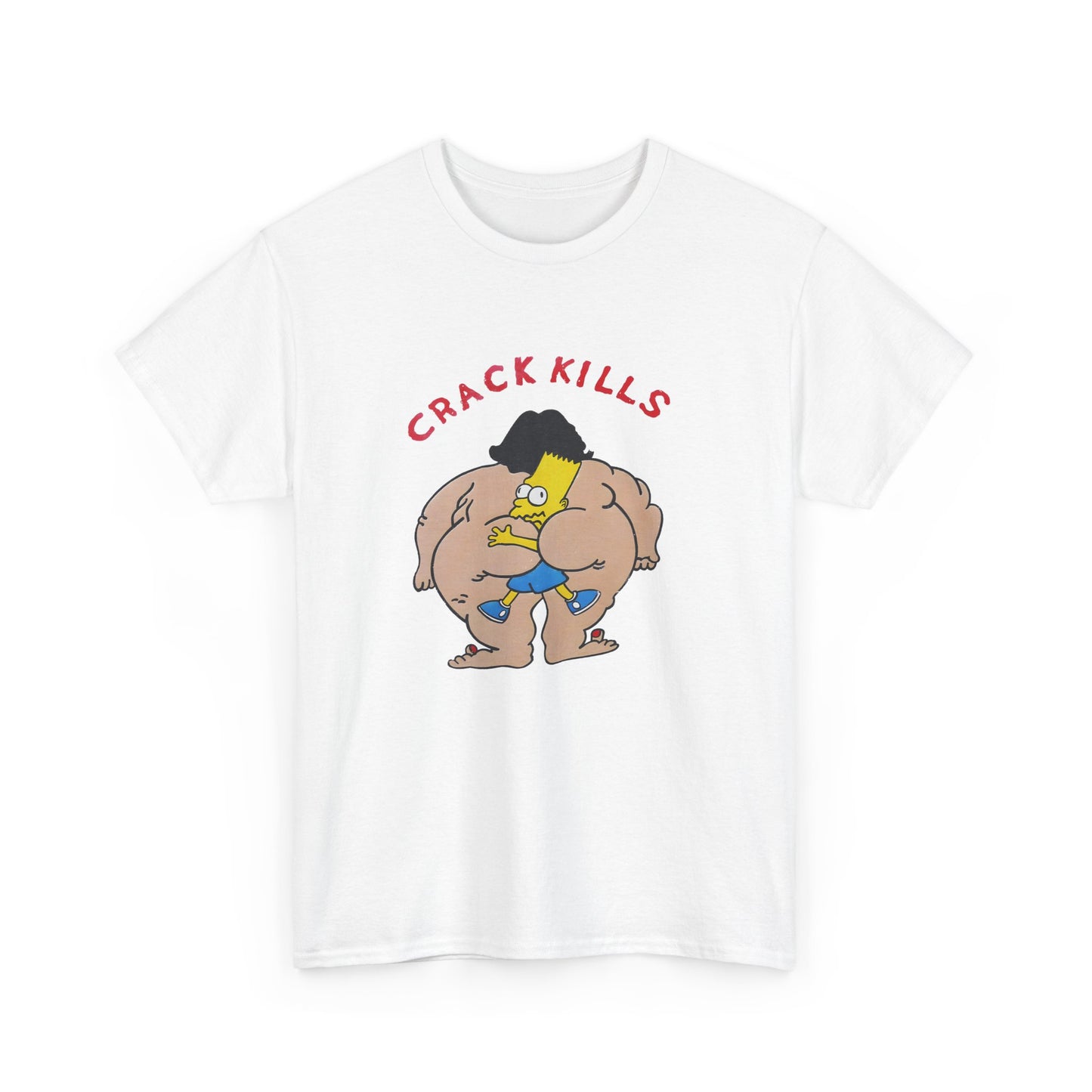 bart simpson crack kills parody vintage reproduction tshirt