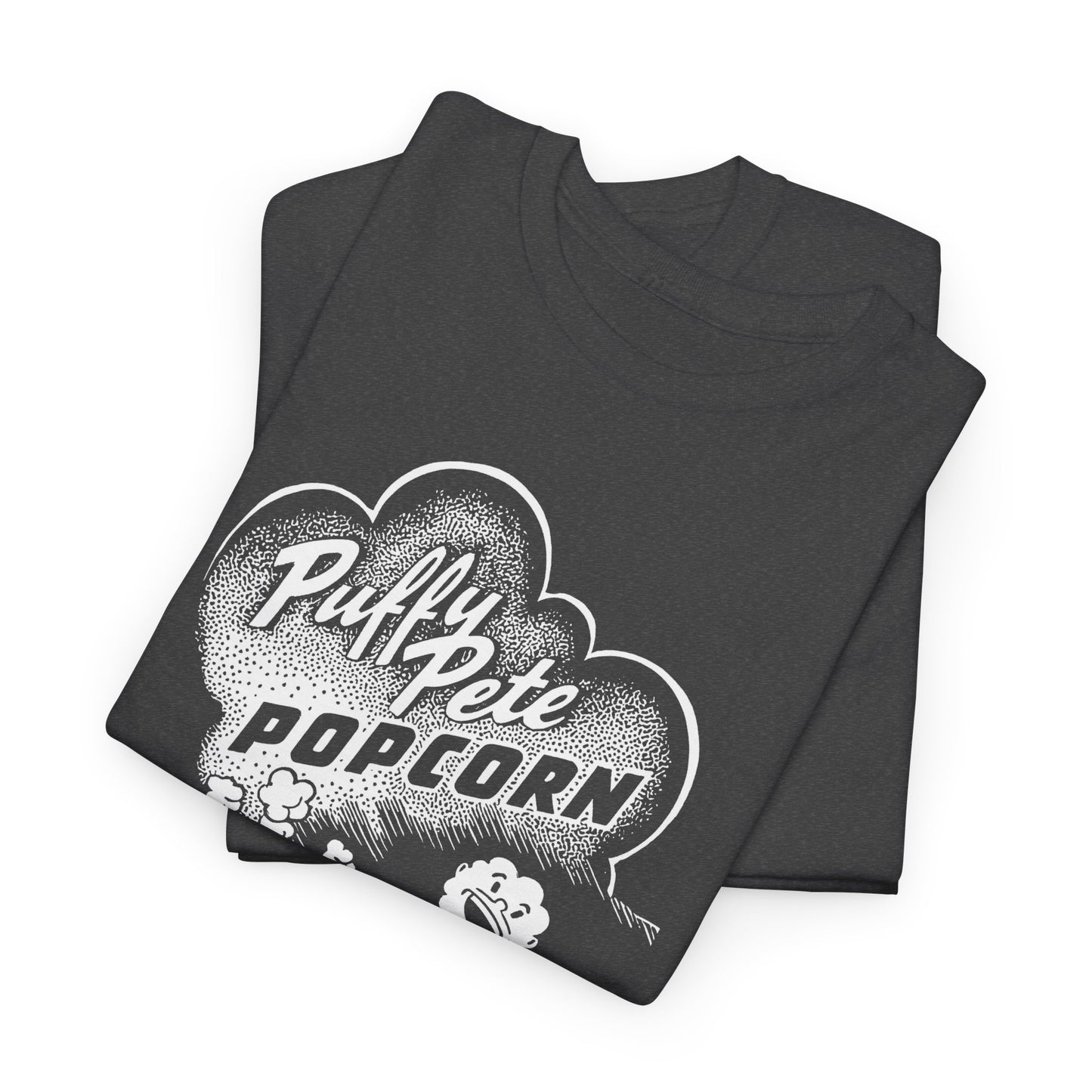 vintage puffy pete popcorn box logo tshirt