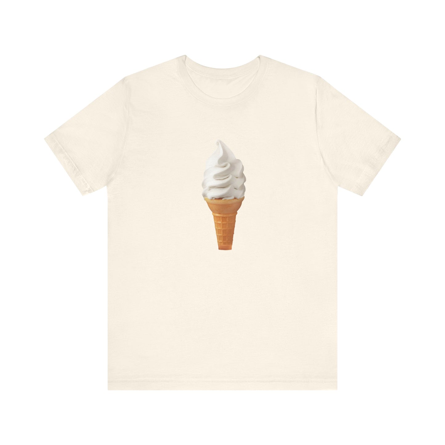 soft vanilla ice cream cone tshirt