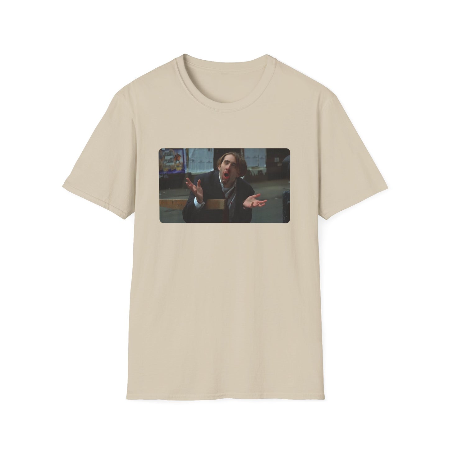 1989 nic cage vampire's kiss movie tshirt