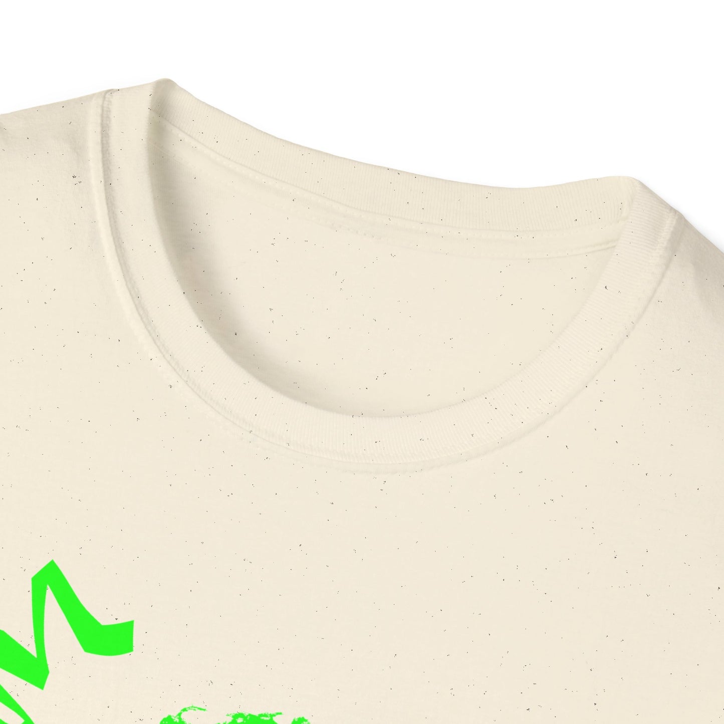 wild man fischer neon green stencil tshirt