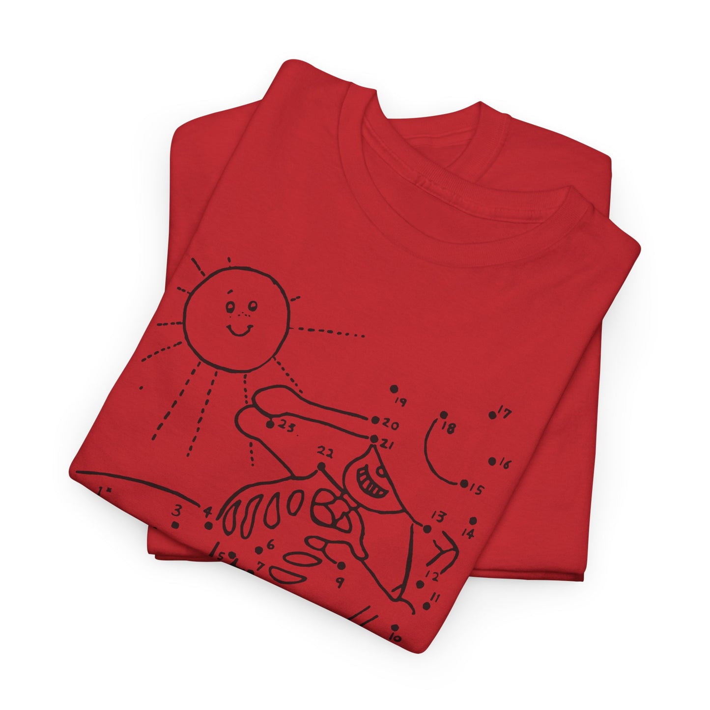 connect the dots skeleton sun tanning tshirt
