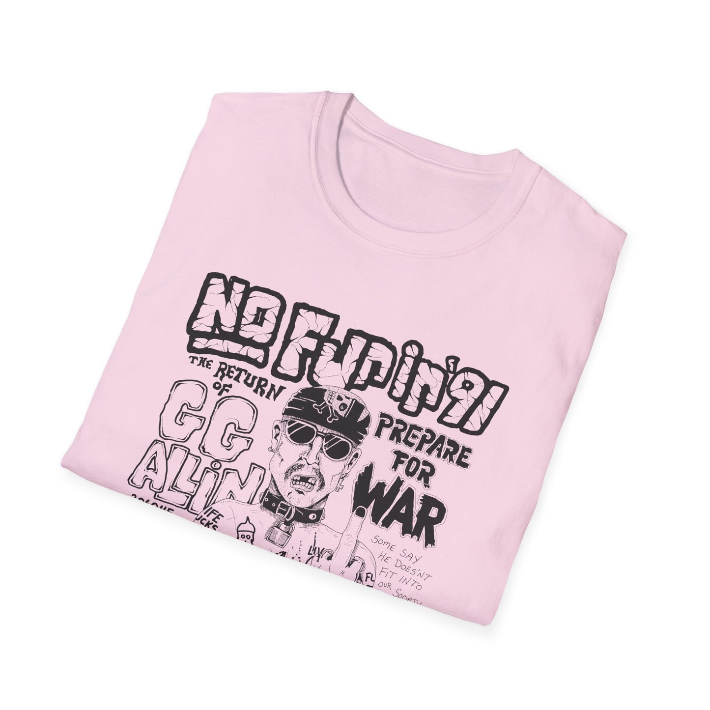 no fun in '91 gg allin show poster tshirt