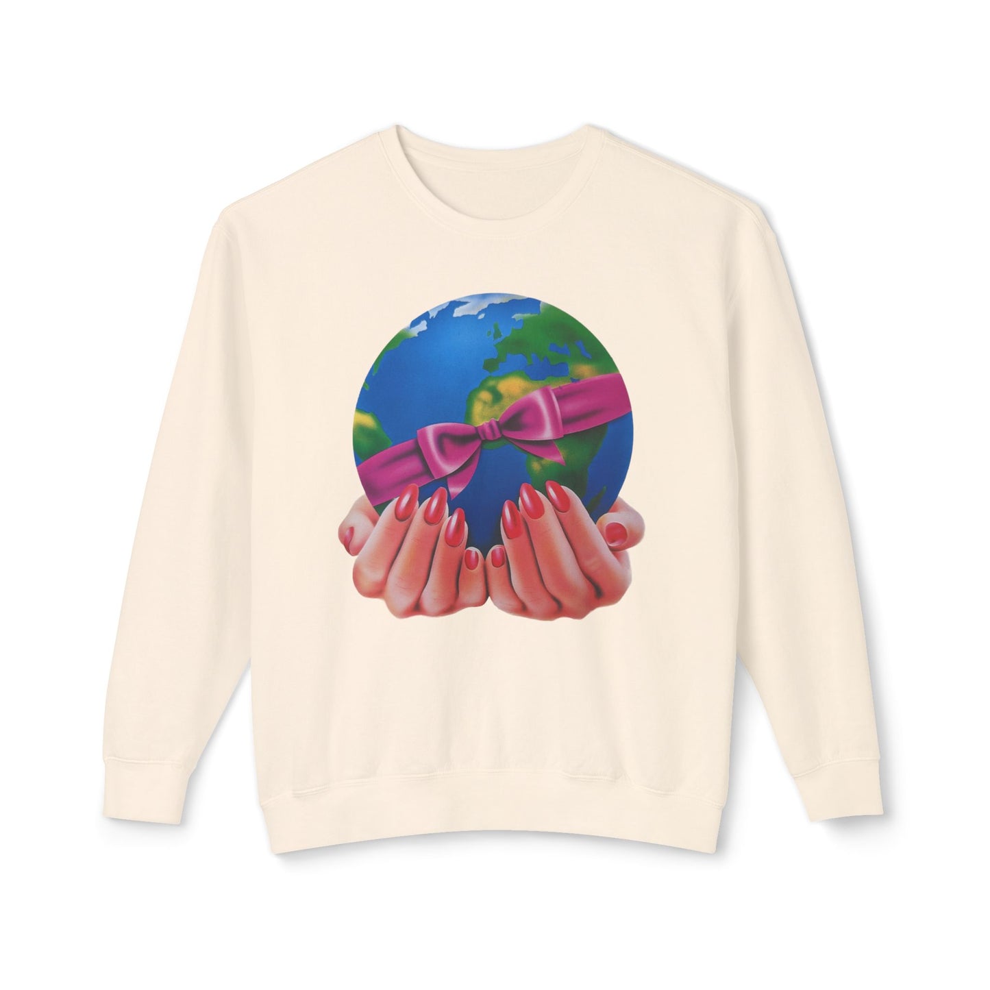 1980s graphic from a greeting card "i'd give you the world" 100% cotton sweatshirt