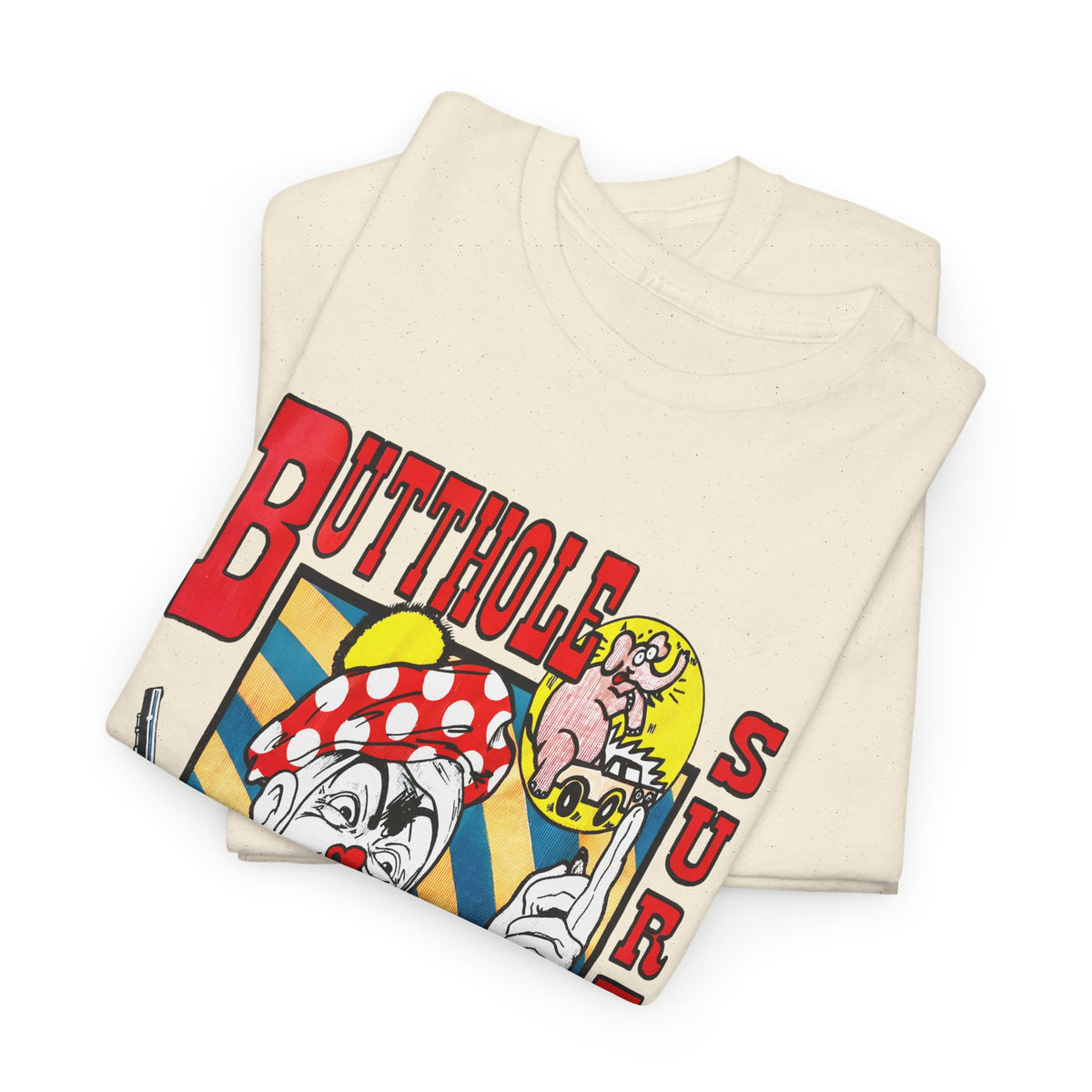 vintage butthole surfers kozik art stretched reproduction tshirt