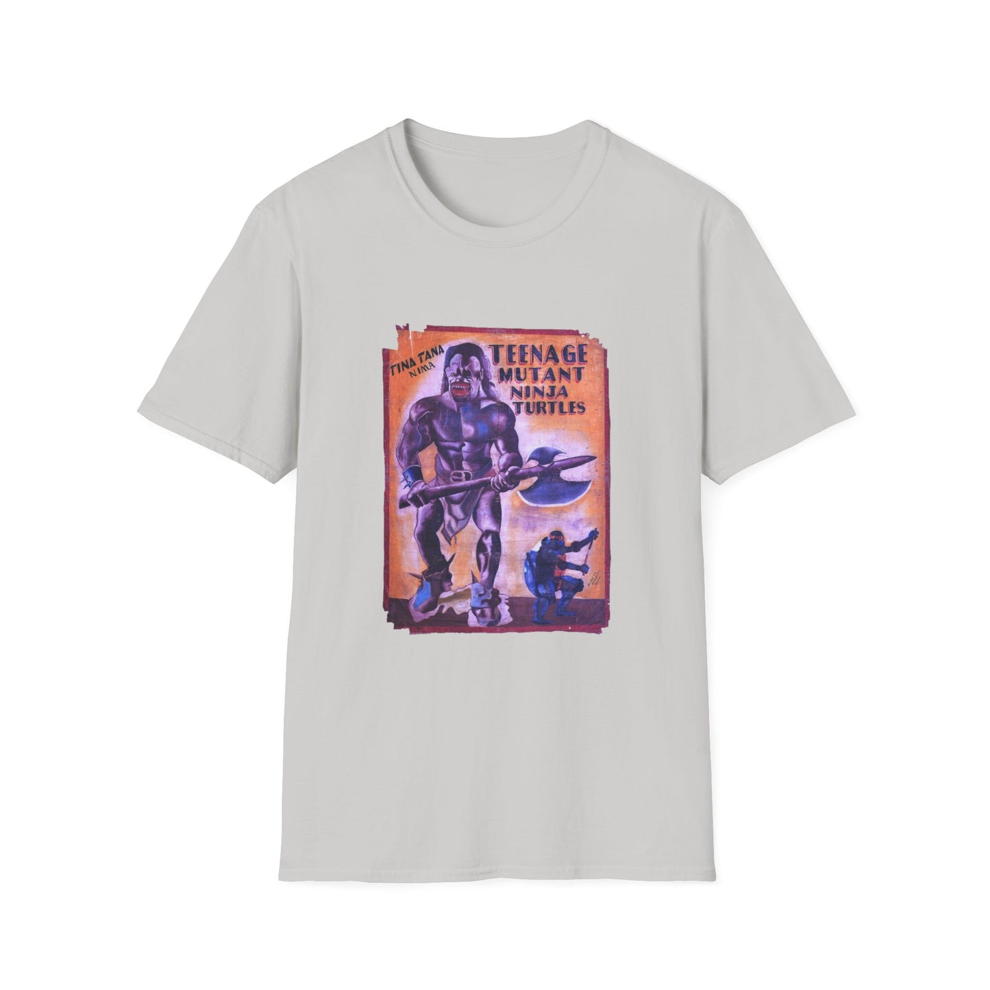 teenage mutant ninja turtles 1990 ghanaian movie poster tshirt