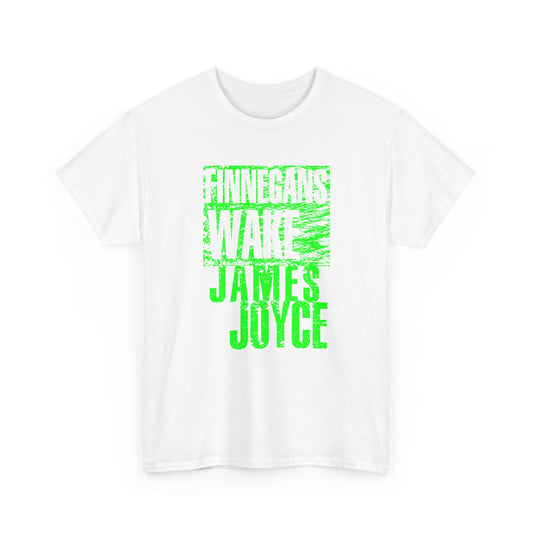 james joyce finnegans wake in green tshirt